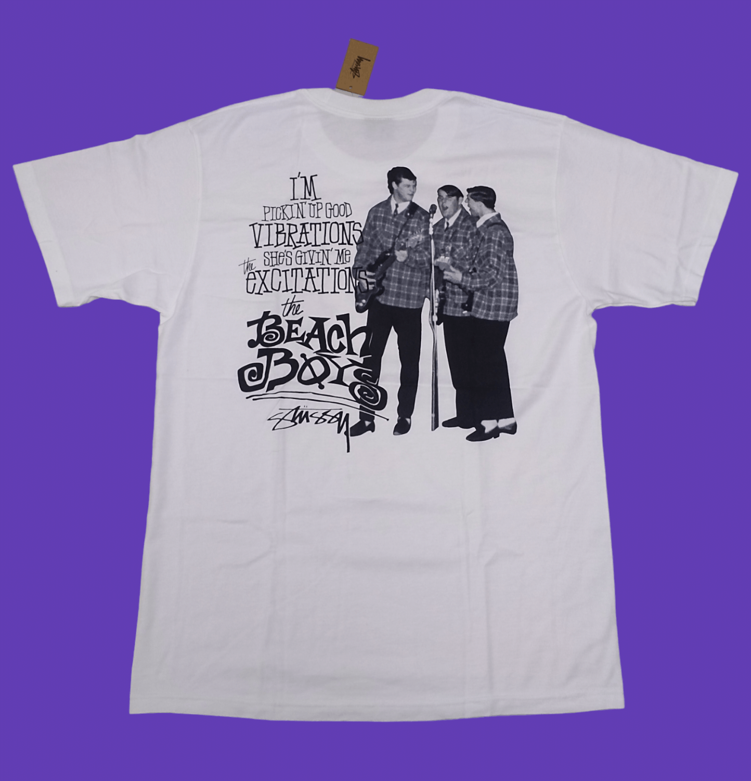 Men's Stussy The Beach Boys Band Photo Short Sleeve Unisex