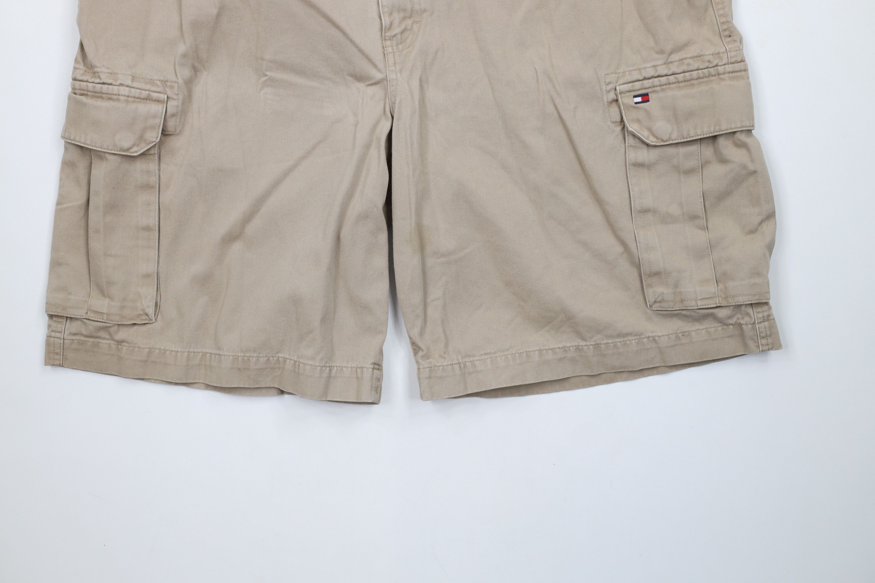 Tommy Hilfiger × Vintage Vintage Y2K Tommy Hilfiger Baggy Relaxed Fit Cargo Shorts Size US 42 / EU 58 - 4 Thumbnail