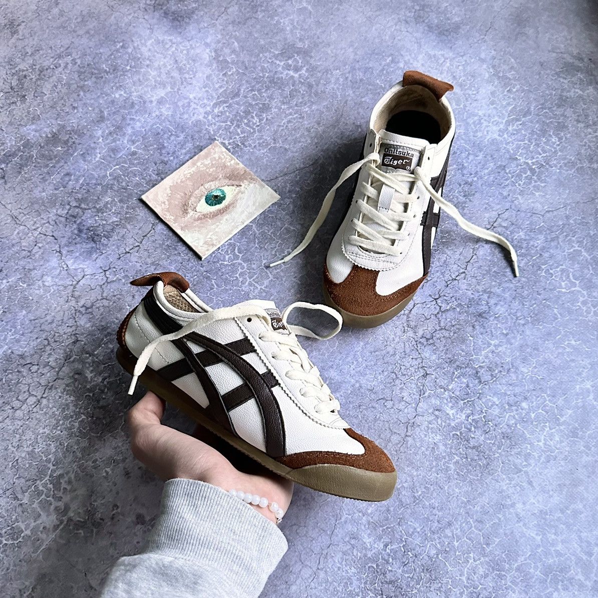 Asics JAPAN ONITSUKA TIGER BROWN LEATHER SNEAKERS LIKE SAMBA | Grailed