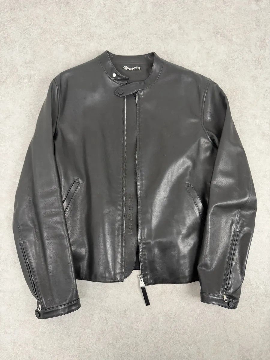 Louis Vuitton Louis Vuitton Black Premium Biker Leather Jacket Size US L / EU 52-54 / 3 - 5 Thumbnail