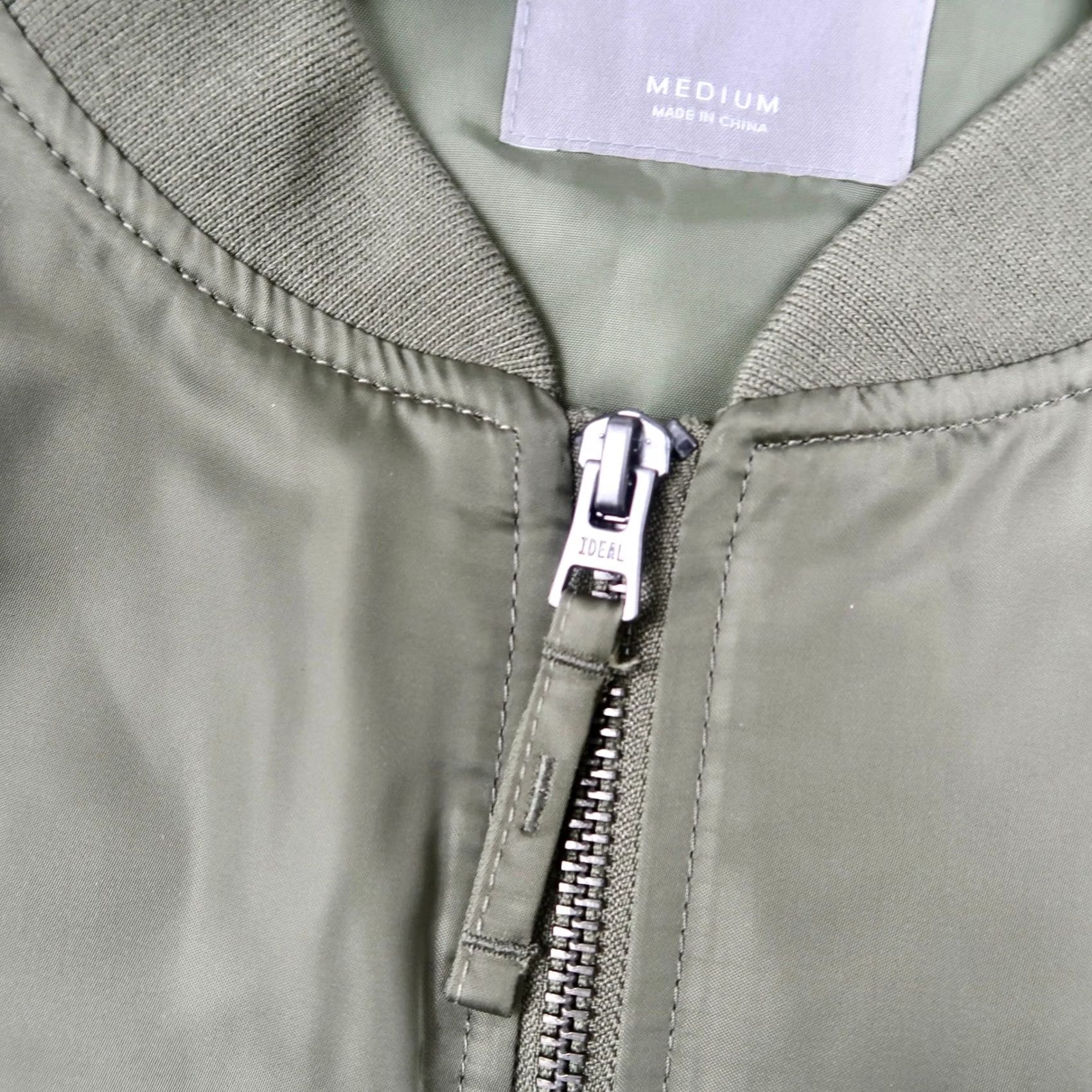 Gap Gap Mens Nylon Bomber Jacket MA-1 Green Full Zip Flight Jacket M Medium Size US M / EU 48-50 / 2 - 6 Thumbnail