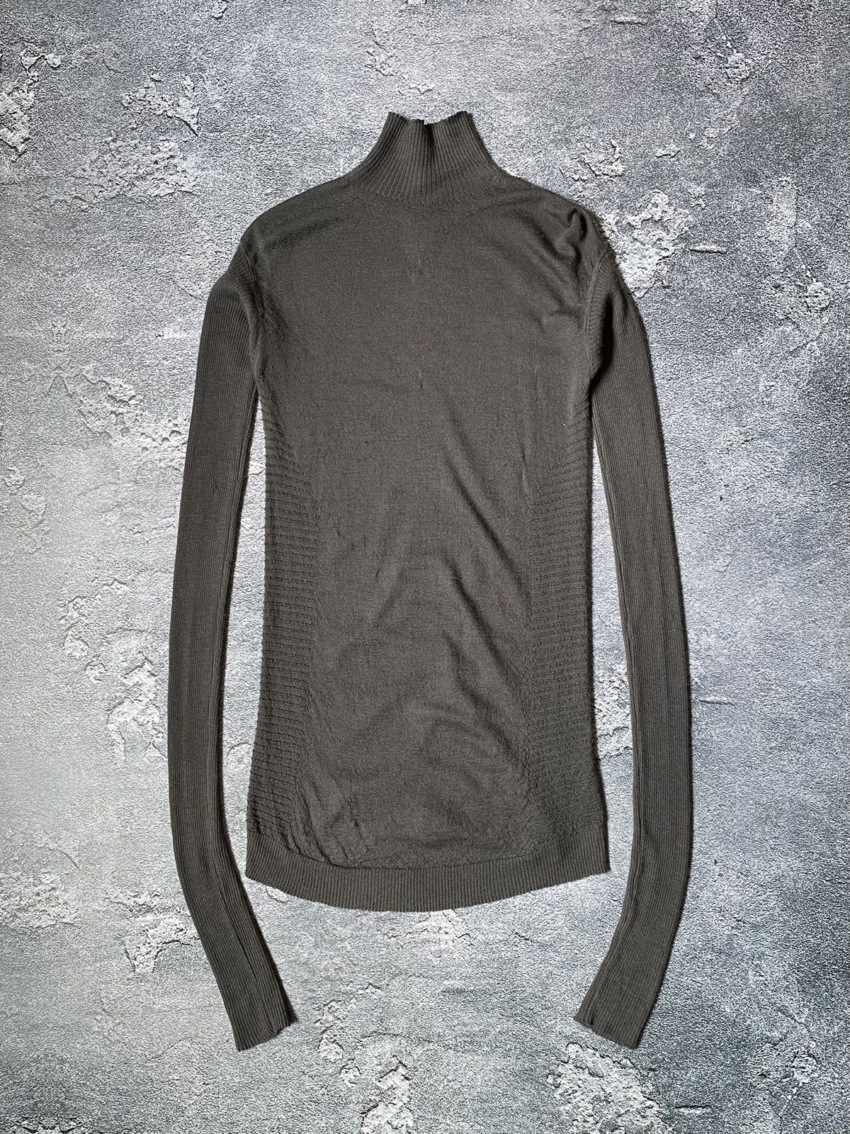 Rick Owens Rick Owens Gleam A/W 10 Cashmere Ribbed Long Sleeve Dress Size S / US 4 / IT 40 - 15 Thumbnail
