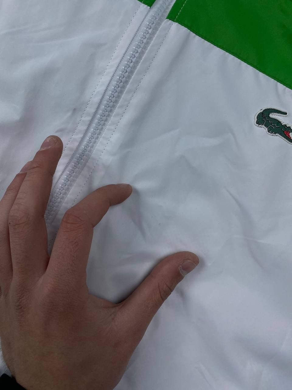 Lacoste Lacoste Sport Striped Windbreaker Jacket Size US XL / EU 56 / 4 - 4 Thumbnail