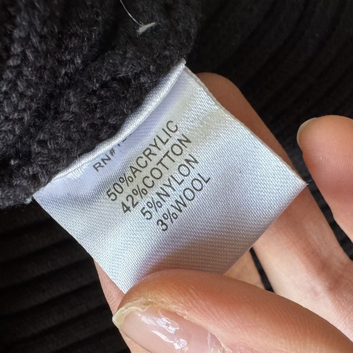 Other Cotton Wool Blend Quilted Mock Neck Sweater Size XL / US 12-14 / IT 48-50 - 7 Thumbnail