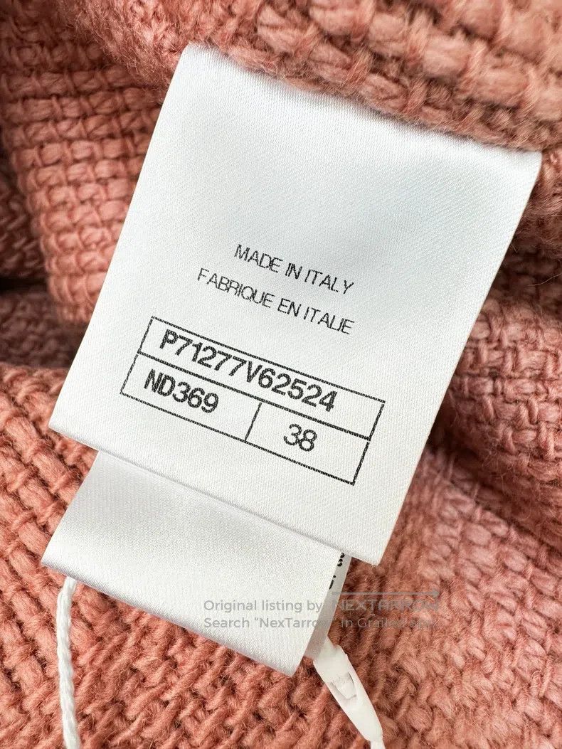 Chanel Chanel 21B Heavy Industry Embroidered Salmon Orange Pink V Size XS / US 0-2 / IT 36-38 - 8 Thumbnail