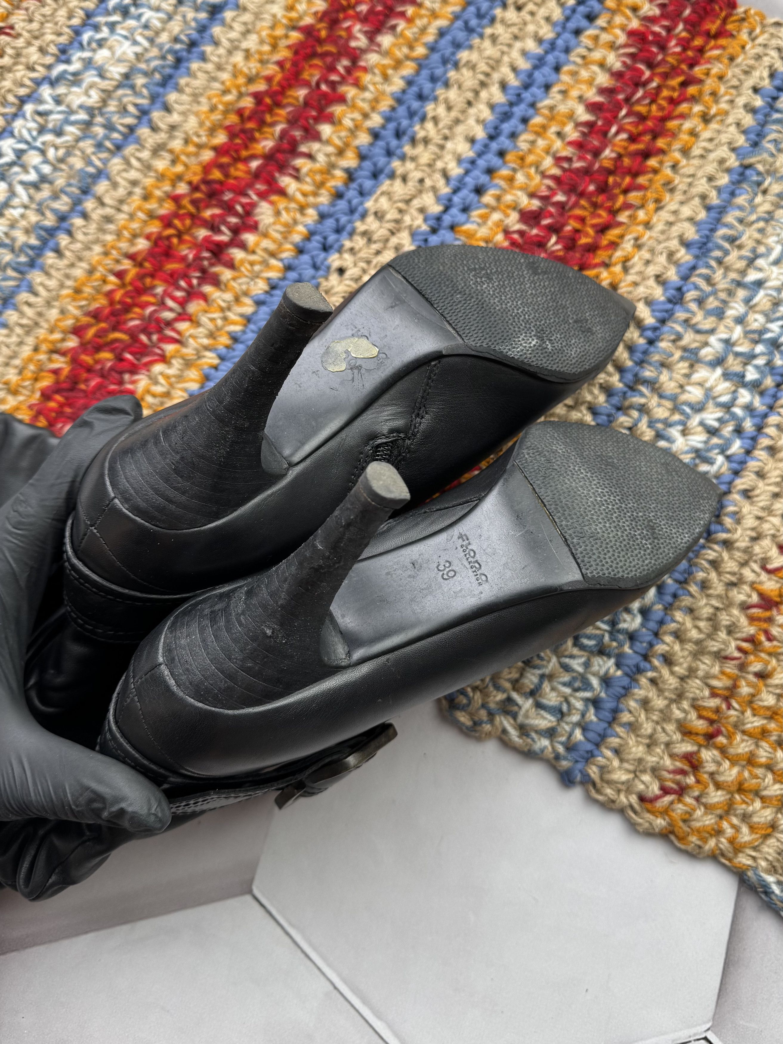 If Six Was Nine Vintage Leather Boots With Straps Size US 9 / IT 39 - 9 Thumbnail