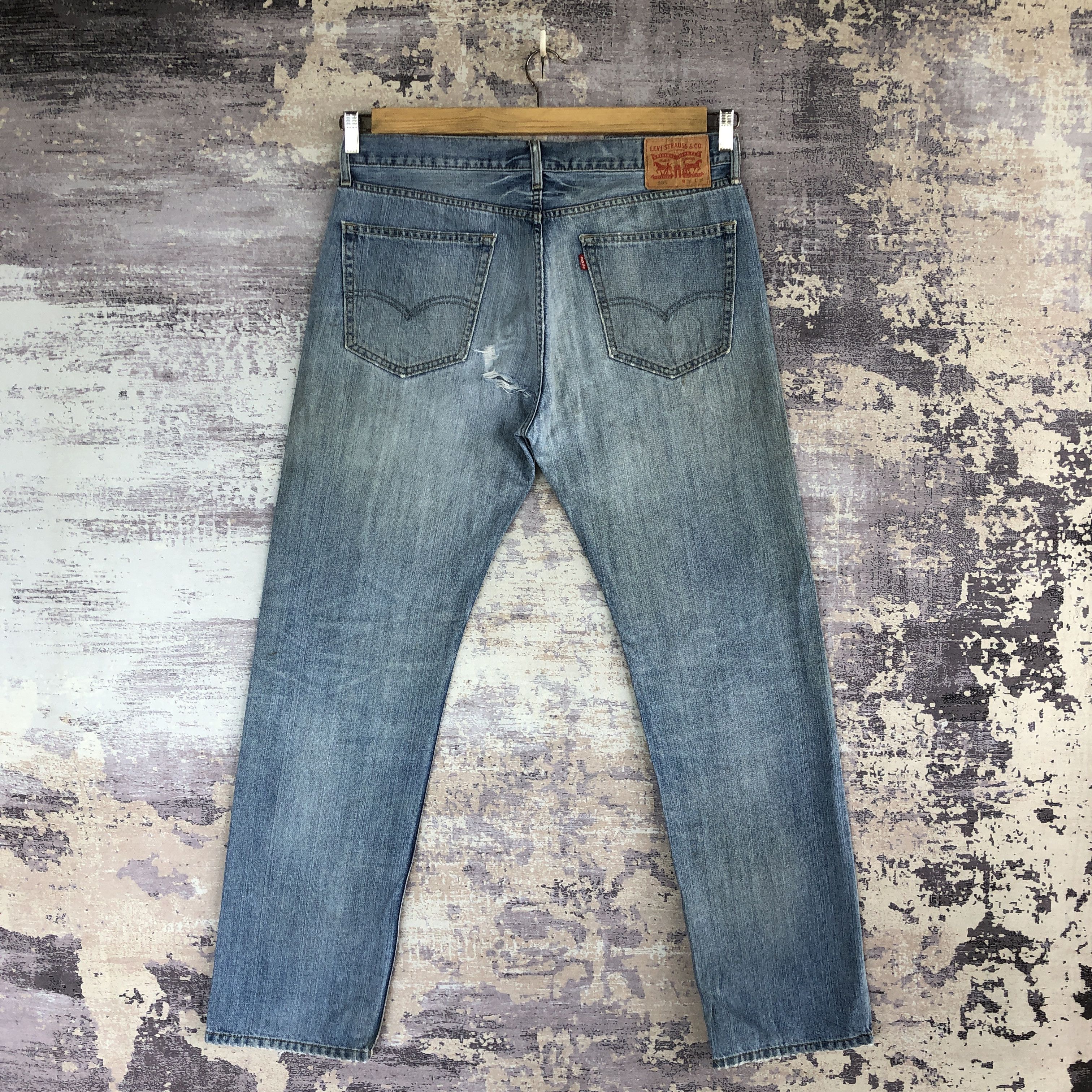 Levi's Vintage Distressed Levis Jeans Levi's 505 Light Wash Denim Size US 36 / EU 52 - 2 Thumbnail