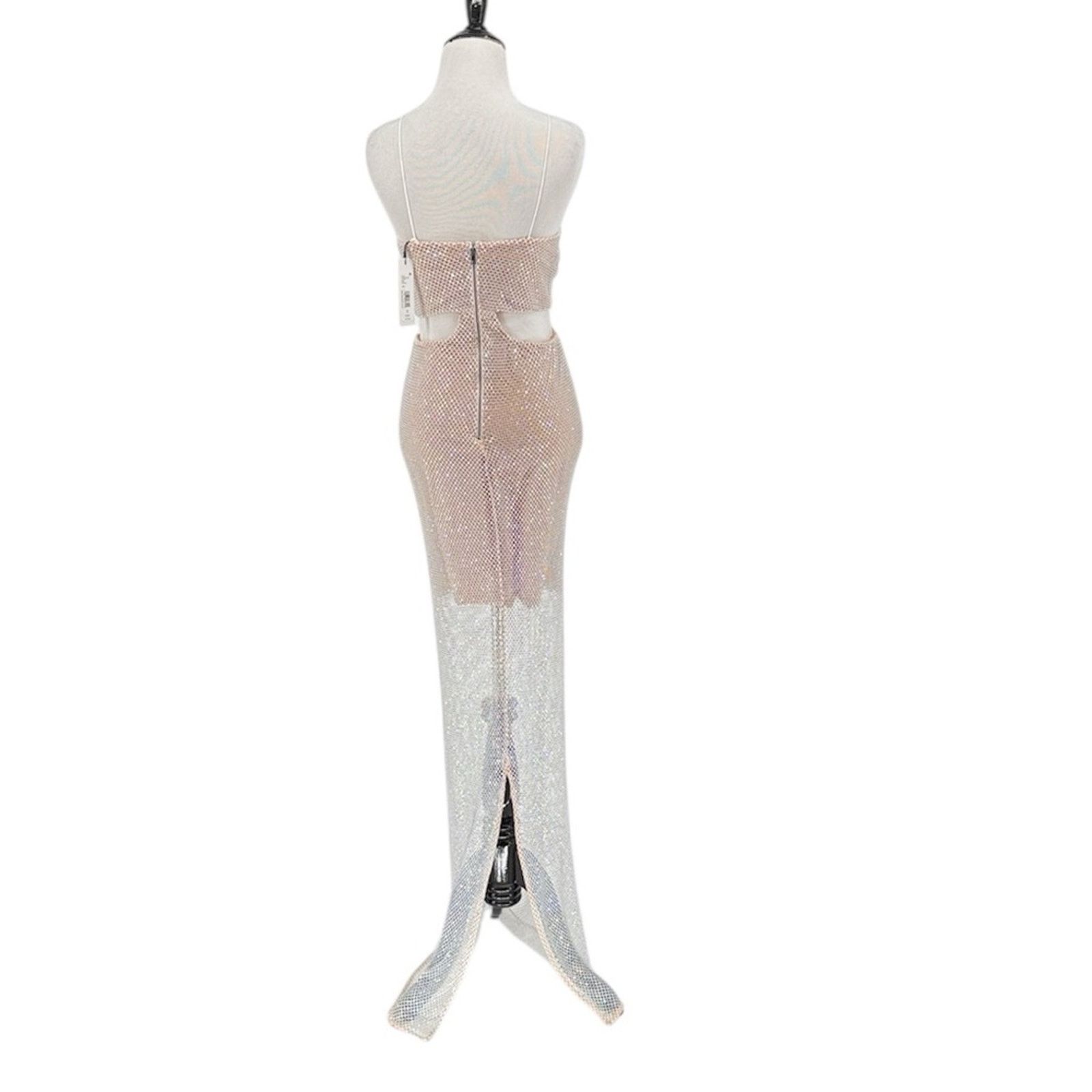 Alice + Olivia Alice and Olivia Havana Chain Embellished Cutout Dress Sz 6 Size M / US 6-8 / IT 42-44 - 5 Thumbnail