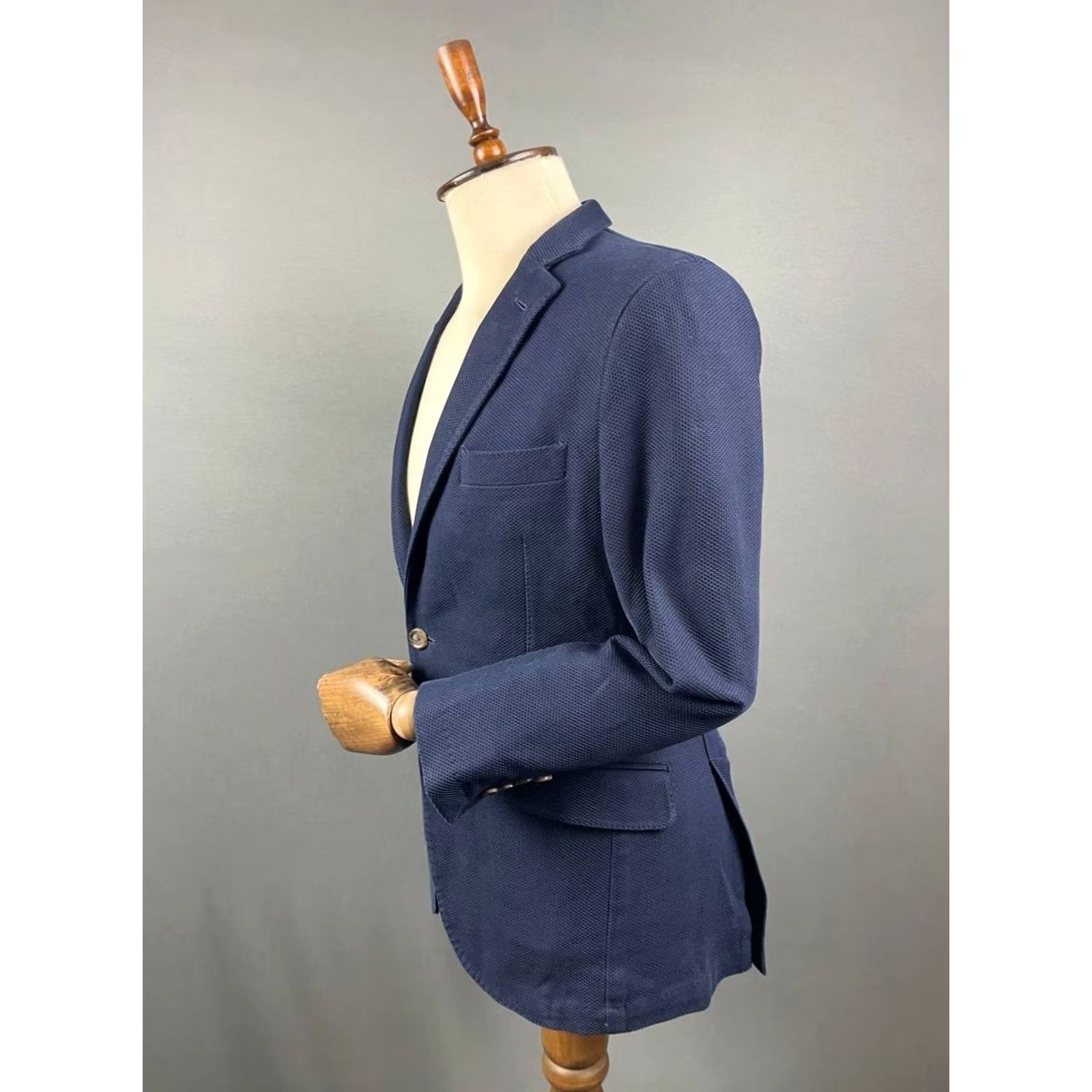 Vintage Pelikamo Jacket Mens Blazer Blue Viscose Long Sleeve Formal Jacket Regular XS? Size US S / EU 44-46 / 1 - 5 Thumbnail