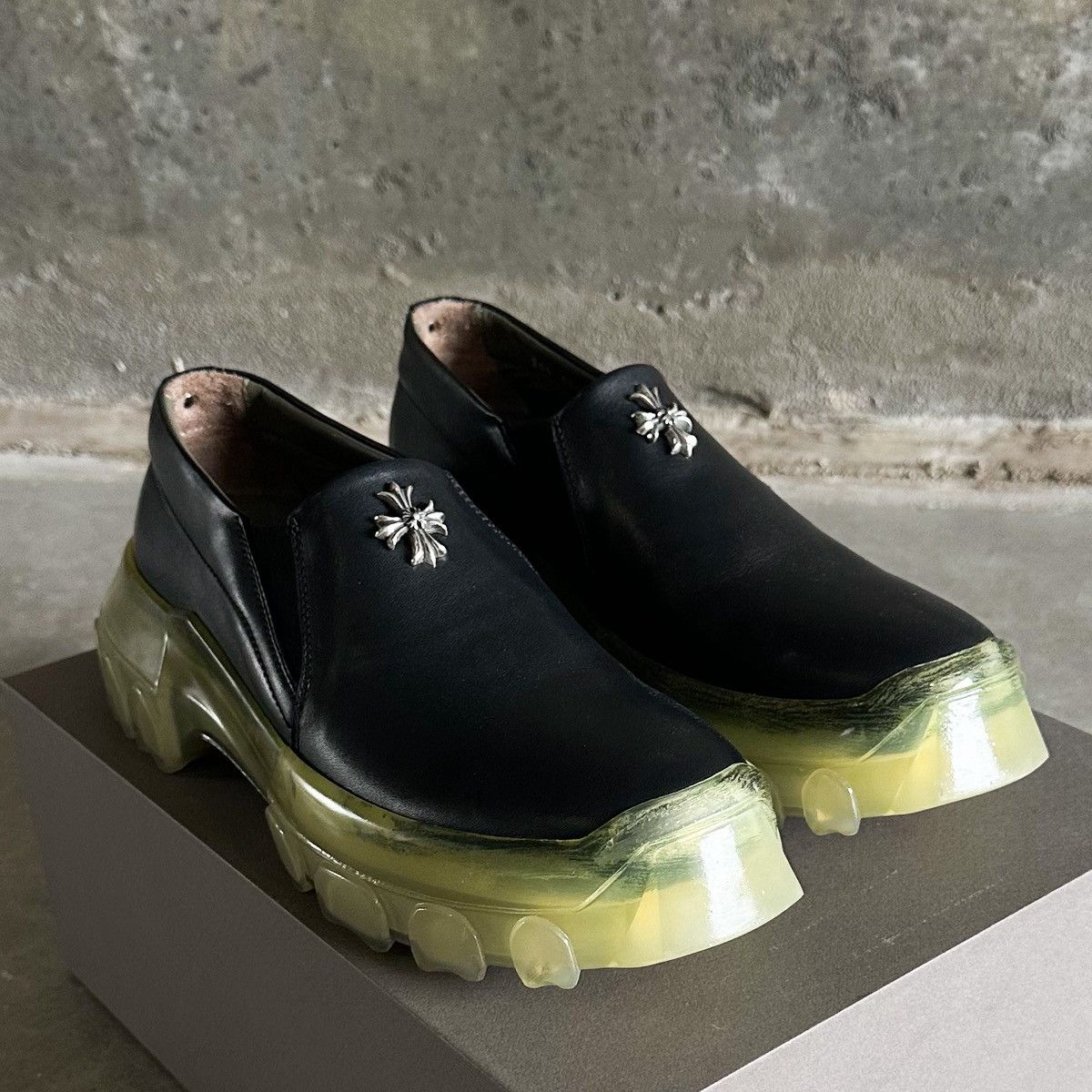 Chrome Hearts × Rick Owens 1/1 Special Order Maltese Cross LBO Tractor Boat Shoes 🍈 Size US 9.5 / EU 42-43 - 9 Thumbnail
