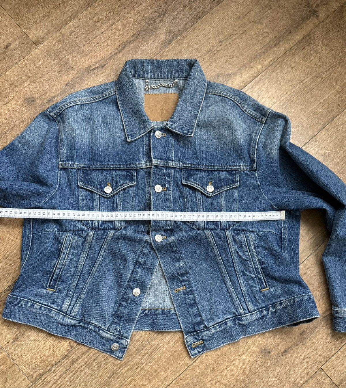 Balenciaga Unisex Blue Swing Denim Jacket RRP$2,150 Size XS / US 0-2 / IT 36-38 - 22 Thumbnail