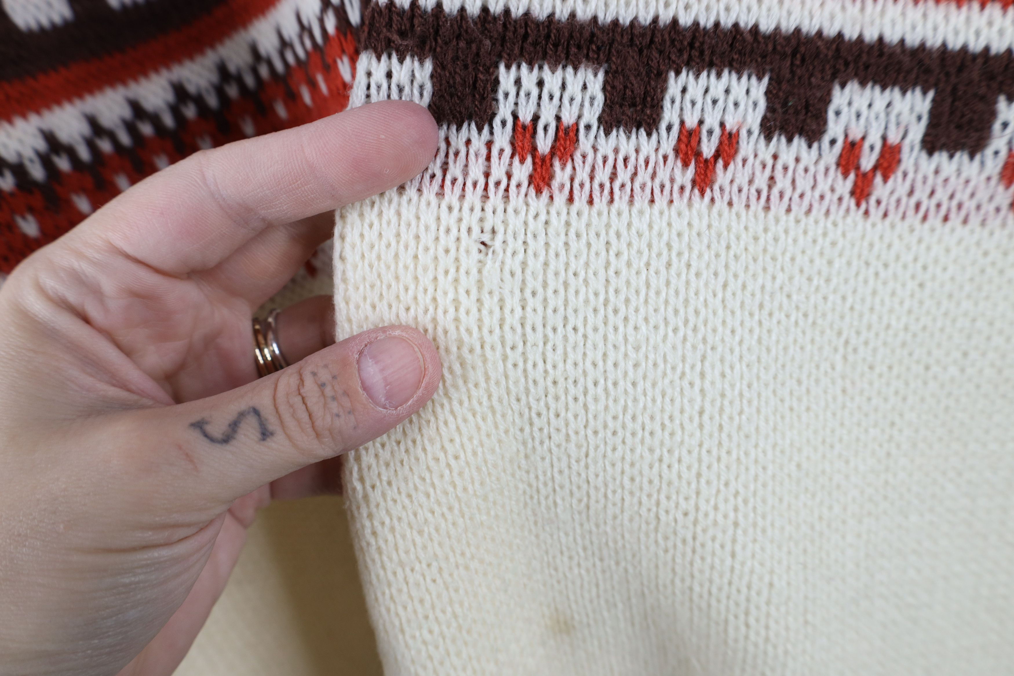 Vintage Vintage 60s 70s Mid Century Modern MCM Sweater Earth Tone Size US XL / EU 56 / 4 - 4 Thumbnail