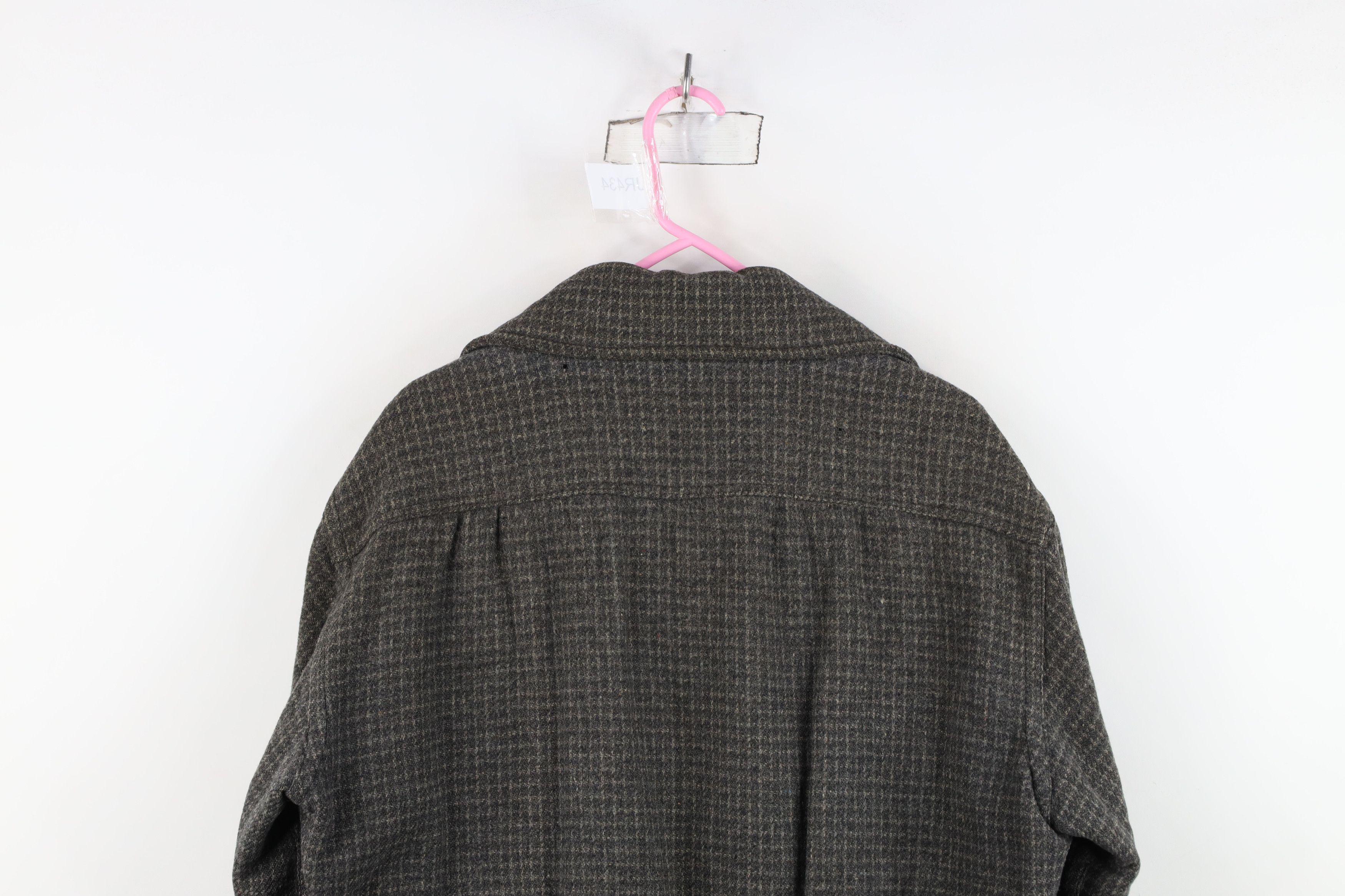 Vintage Vintage 50s Rockabilly Heavyweight Wool Collared Jacket Size US XXL / EU 58 / 5 - 16 Thumbnail