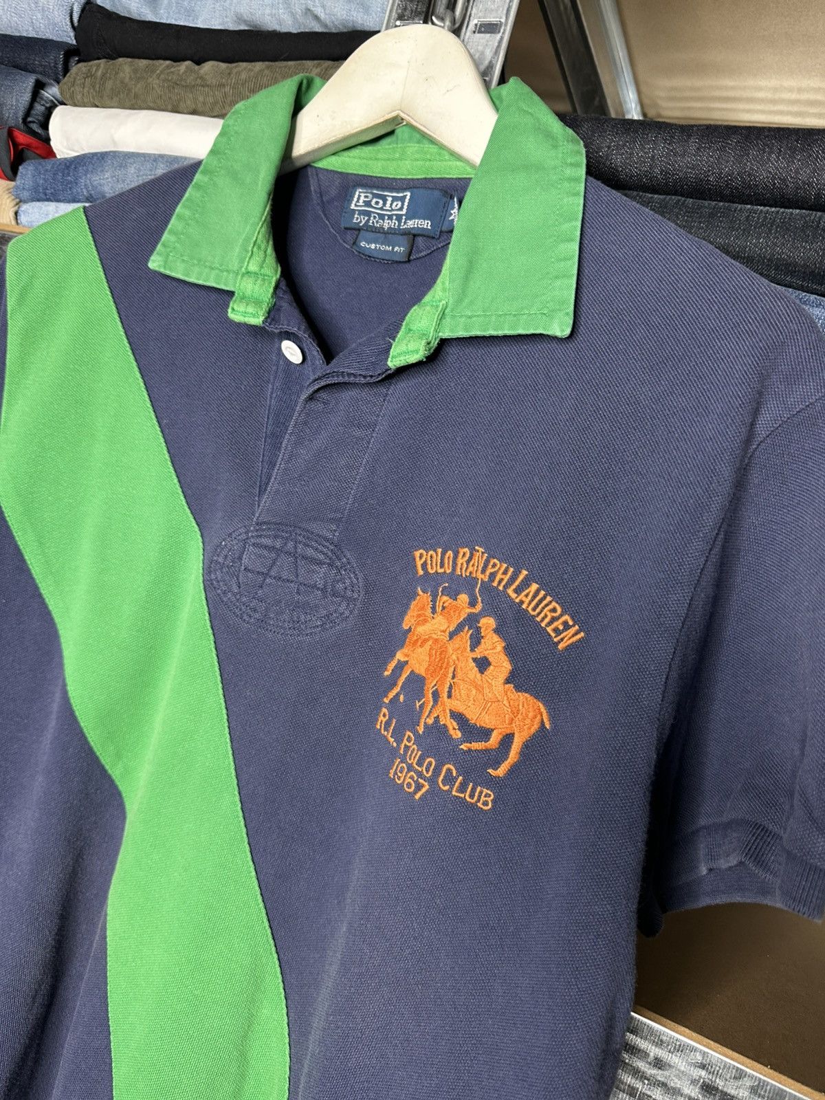 Polo Ralph Lauren Polo Ralph Lauren Custom Fit Polo Shirt Size US M / EU 48-50 / 2 - 2 Thumbnail