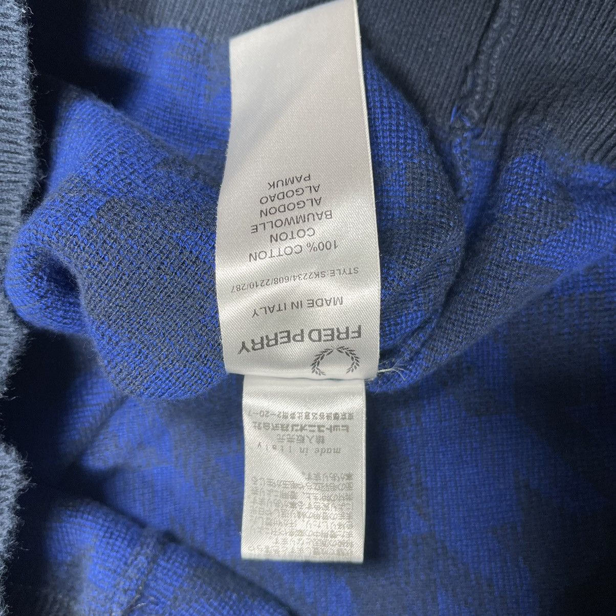 Raf Simons Raf Simons Fred Perry Houndstooth V Neck Sweater Size US S / EU 44-46 / 1 - 8 Thumbnail