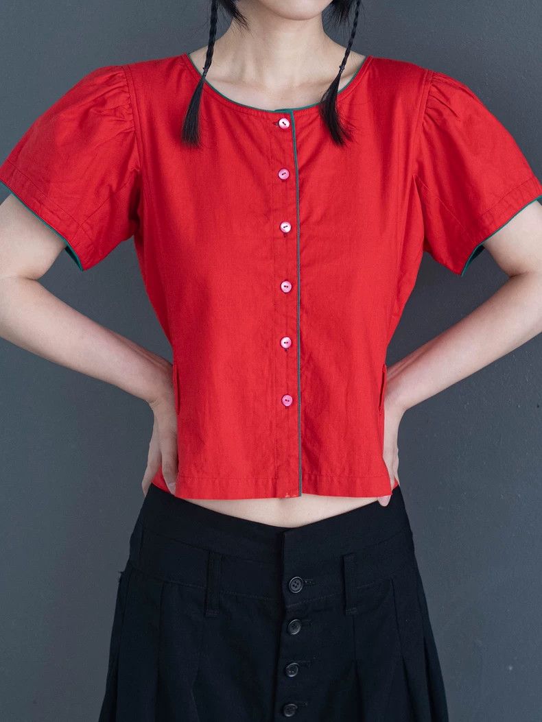 Kenzo KENZO Vintage red shirt Size M / US 6-8 / IT 42-44 - 6 Thumbnail