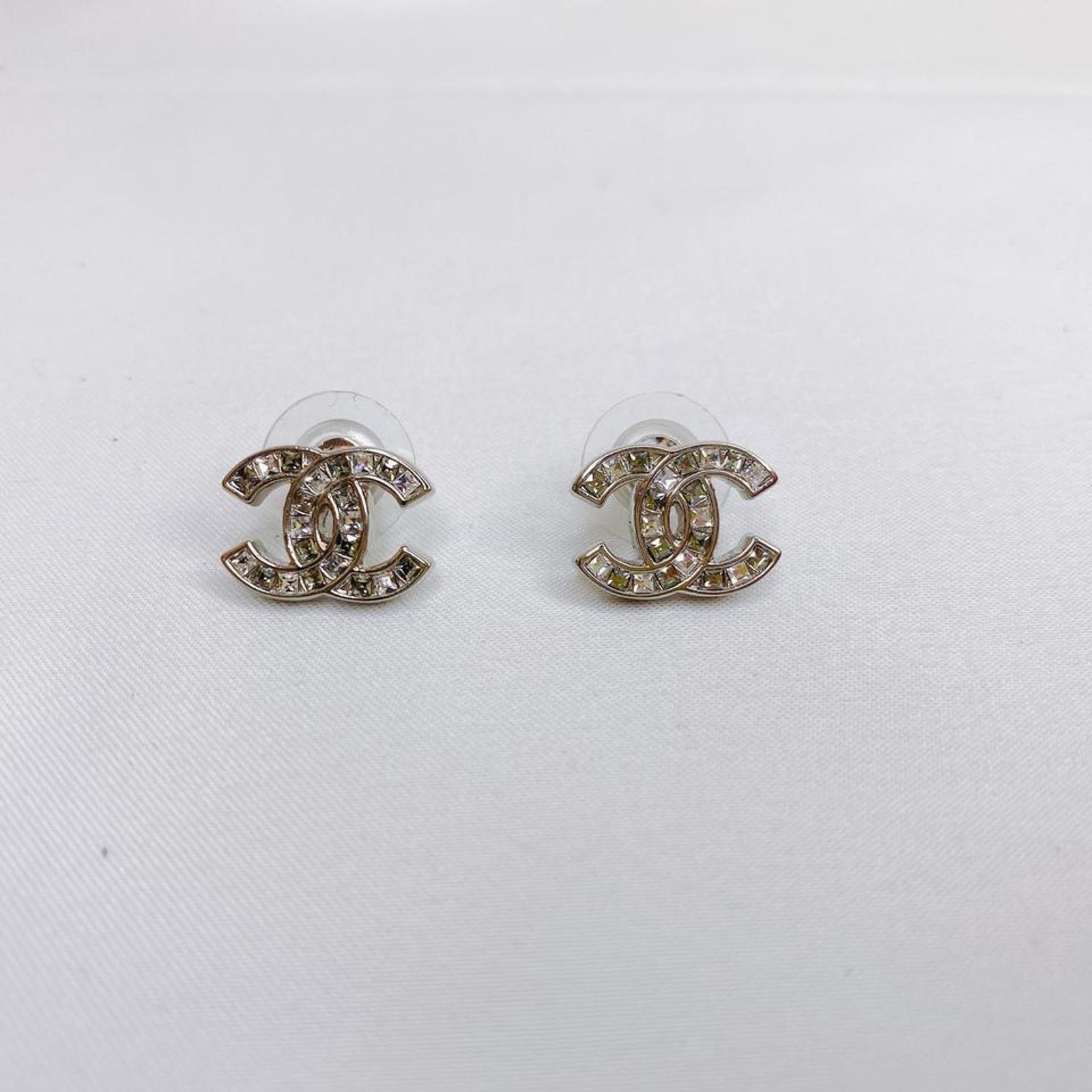 Chanel CC crystal logo earrings Size ONE SIZE - 2 Thumbnail