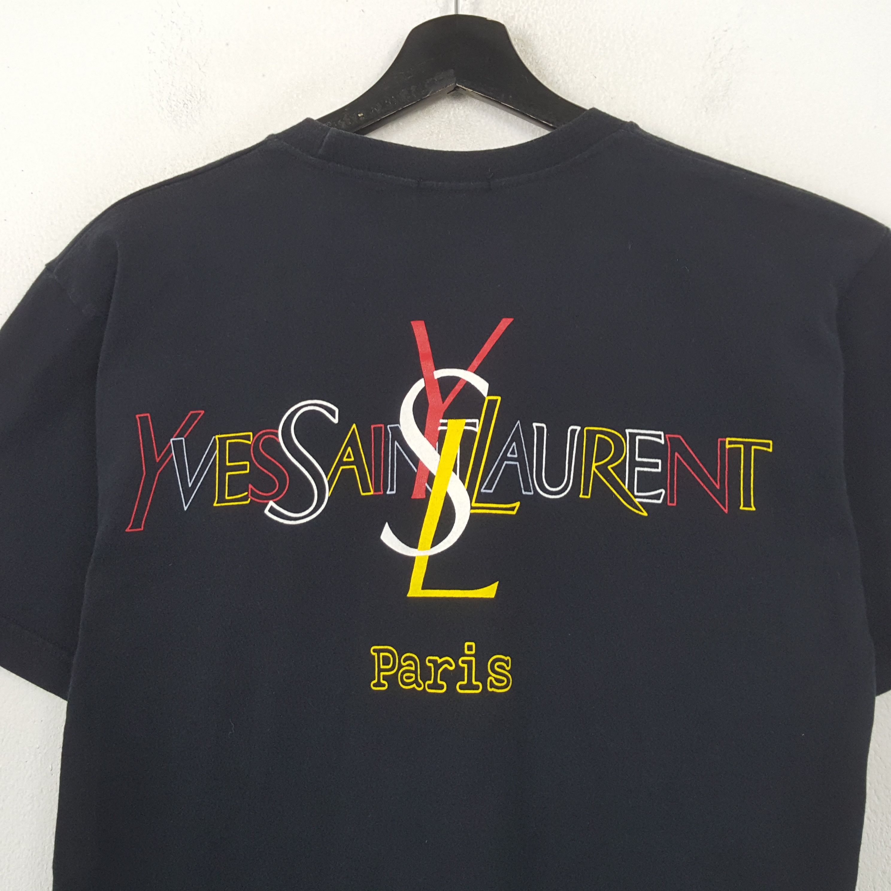Vintage Yves Saint Laurent YSL Fashion Brand Tshirt RR21 Size US M / EU 48-50 / 2 - 2 Thumbnail