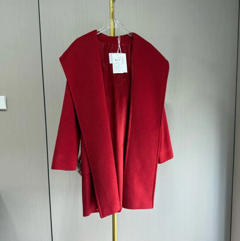 MaxMara Red Wool Women’s Coat 0089