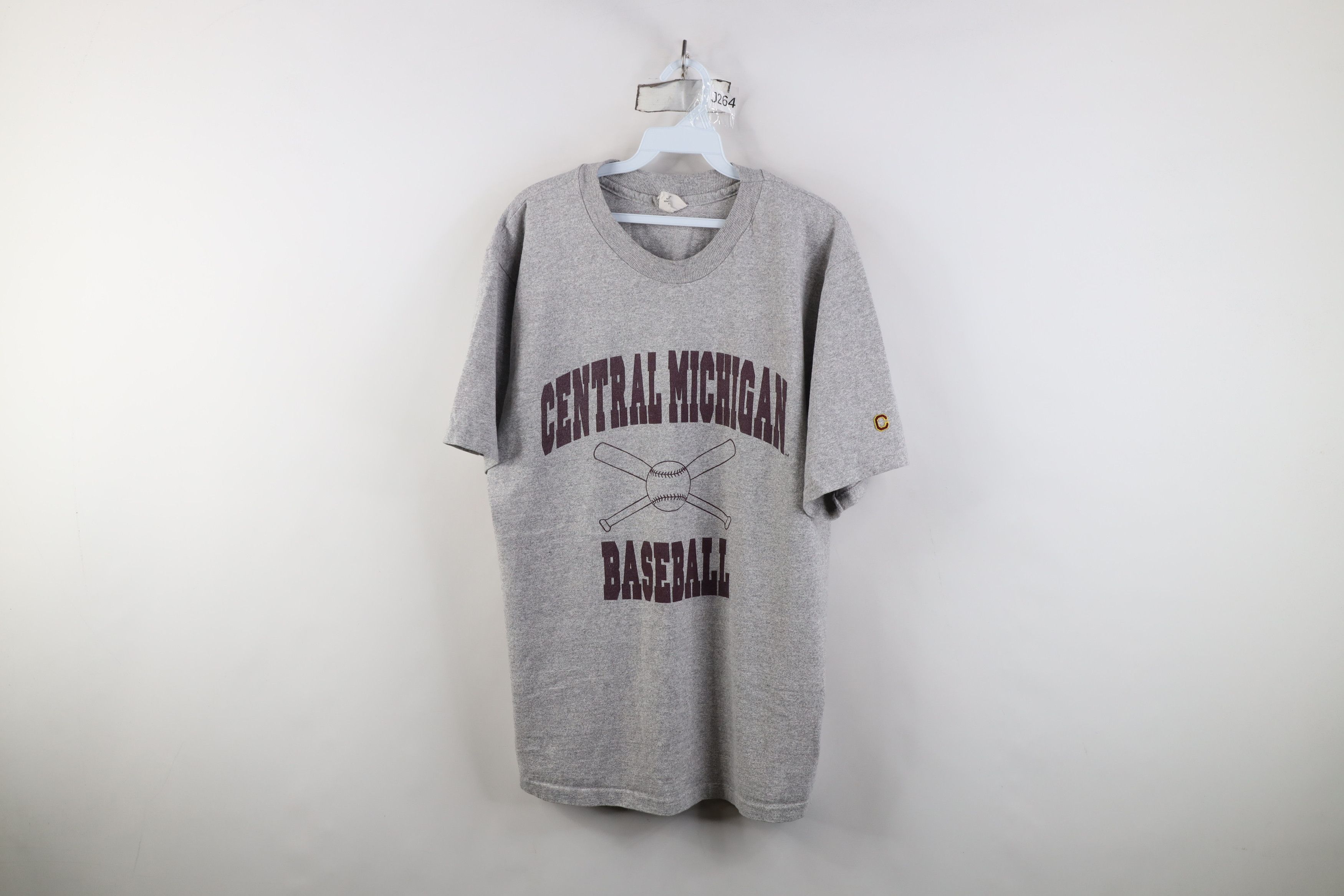 Vintage Vintage 90s Central Michigan University Baseball T-Shirt USA Size US L / EU 52-54 / 3 - 1 Thumbnail