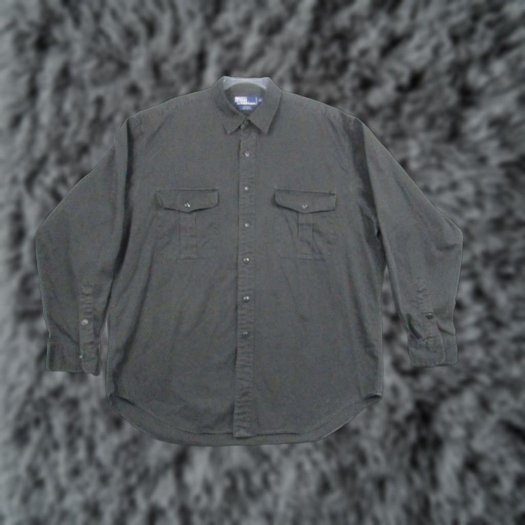 Polo Ralph Lauren Polo Ralph Lauren Sierra Shirt Mens XL 100% Cotton Two Pocket Button Casual Shirt Size US XL / EU 56 / 4 - 1 Thumbnail