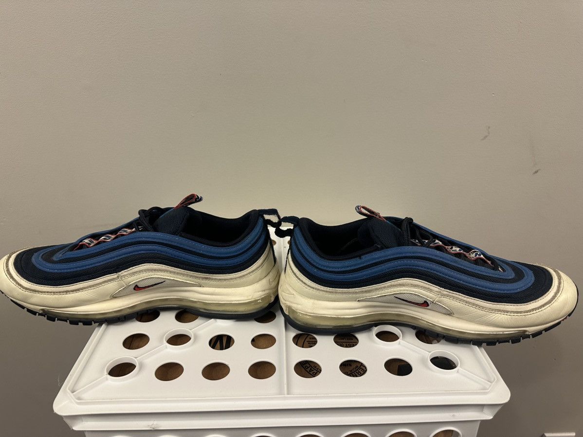 Nike Nike Air Max 97 Pull Tab Obsidian White Size US 9.5 / EU 42-43 - 10 Thumbnail