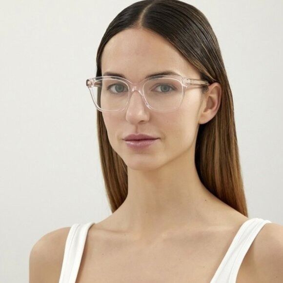 Gucci Gucci GG0566ON 001 Eyeglasses Black 52mm Square Frame Size ONE SIZE - 3 Thumbnail