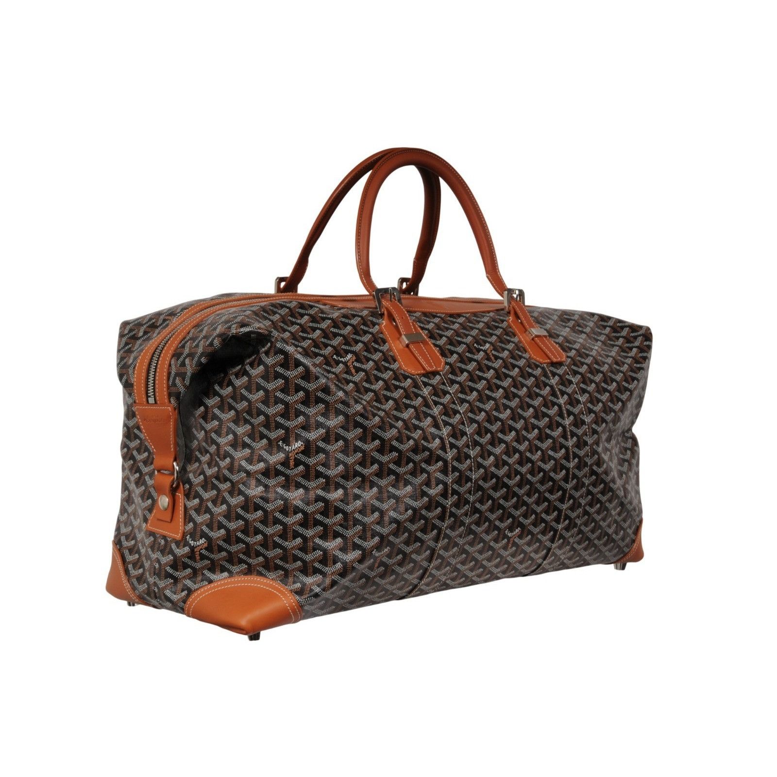 Goyard Boeing 55 Duffle Bag Brown Black Travel Carry On Week Size ONE SIZE - 7 Thumbnail