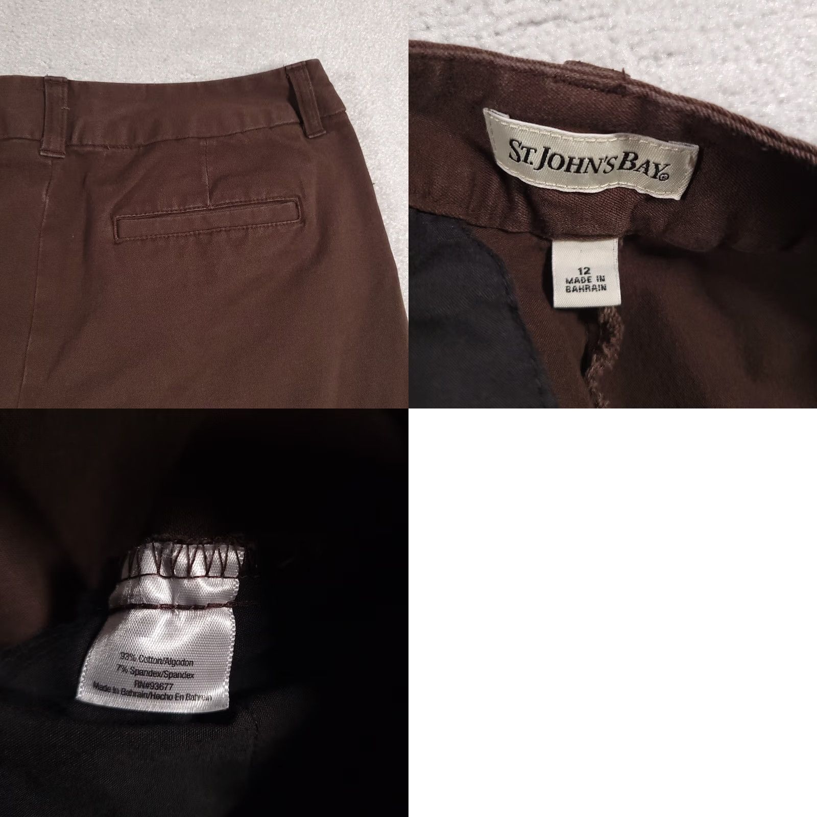 Vintage St. John's Bay Pants Women's 12 Brown Bootcut Pockets Stretch Regular Bootcut Pants Brown Women 12 St. John's Bay Mens Womens Girls Size 34" / US 12 / IT 48 - 9 Thumbnail