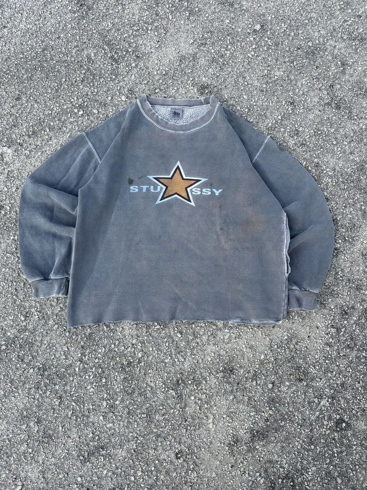 Vintage 90s Stussy Star Sweatshirt Stussy Crewneck Large