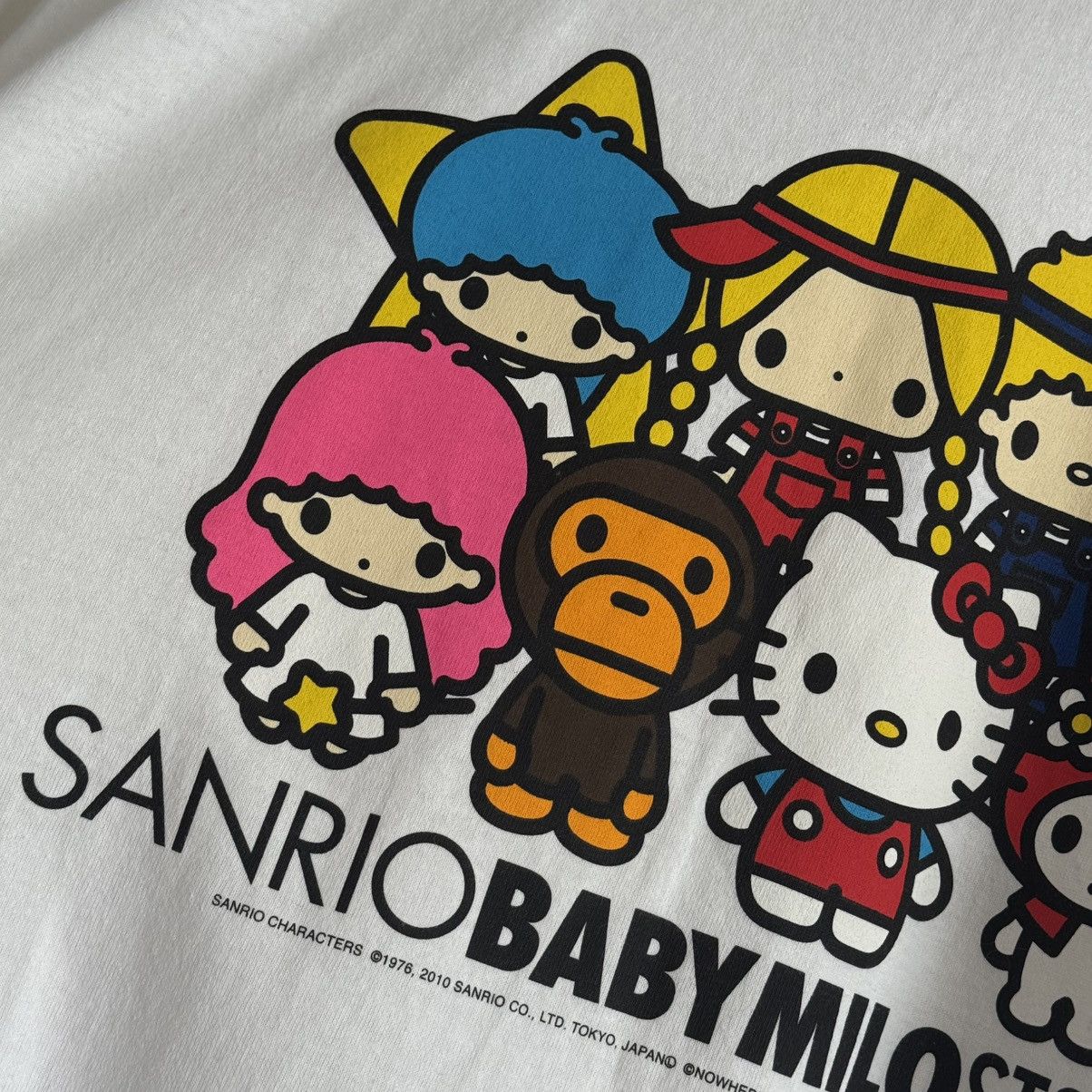Bape OG Baby Milo x Sanrio Hello Kitty Characters Tee Size US L / EU 52-54 / 3 - 4 Thumbnail