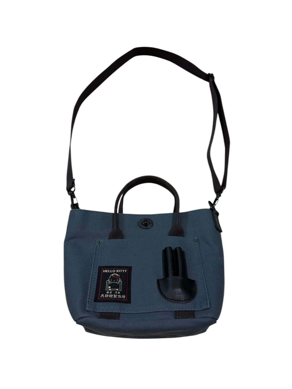 Cartoon Network Hello Kitty Canvas Crossbody Bag in Grey, Women's