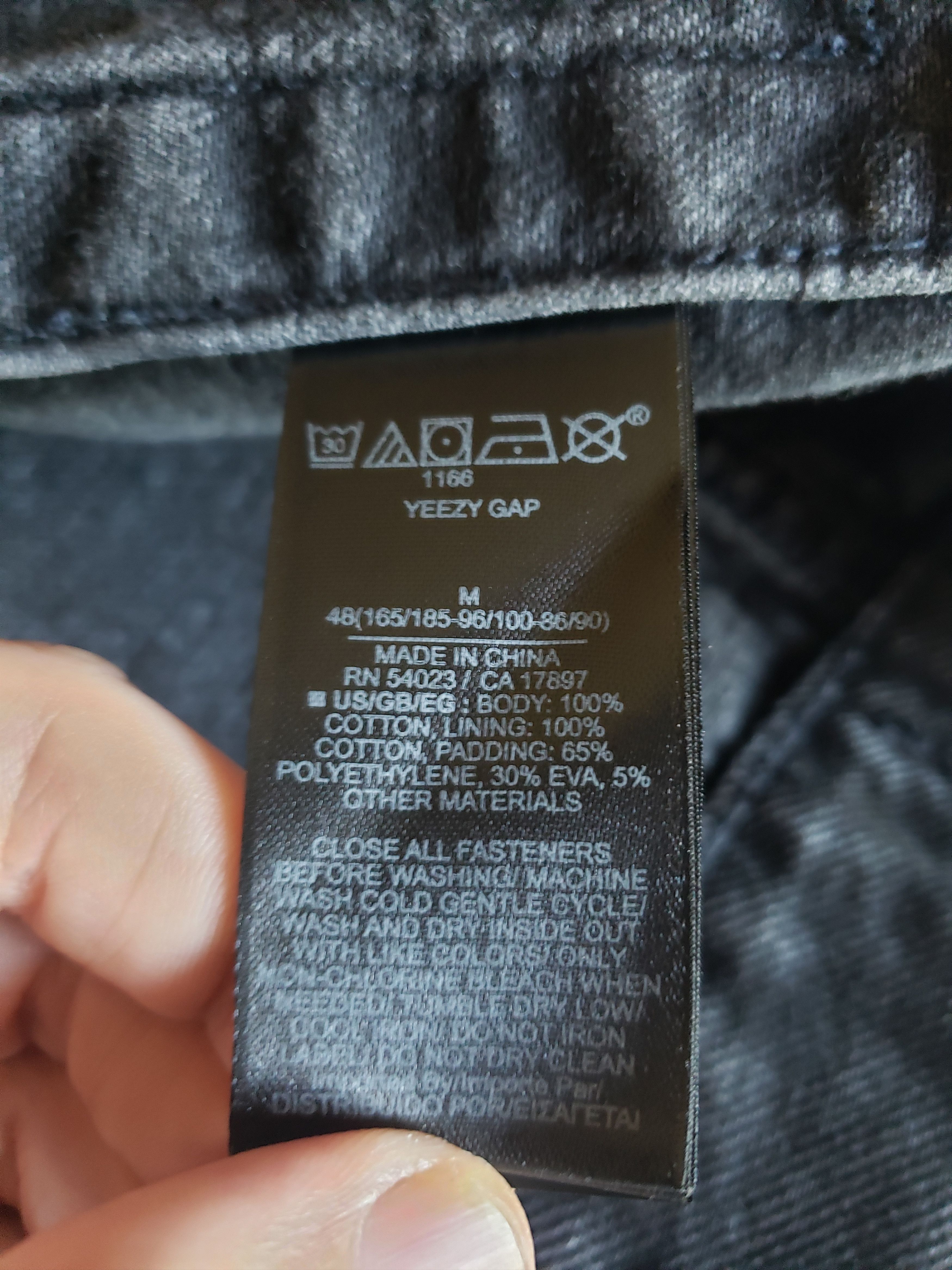 Balenciaga × Gap × Yeezy Yeezy Gap Padded Denim Jacket - Grey Wash Size US M / EU 48-50 / 2 - 6 Thumbnail