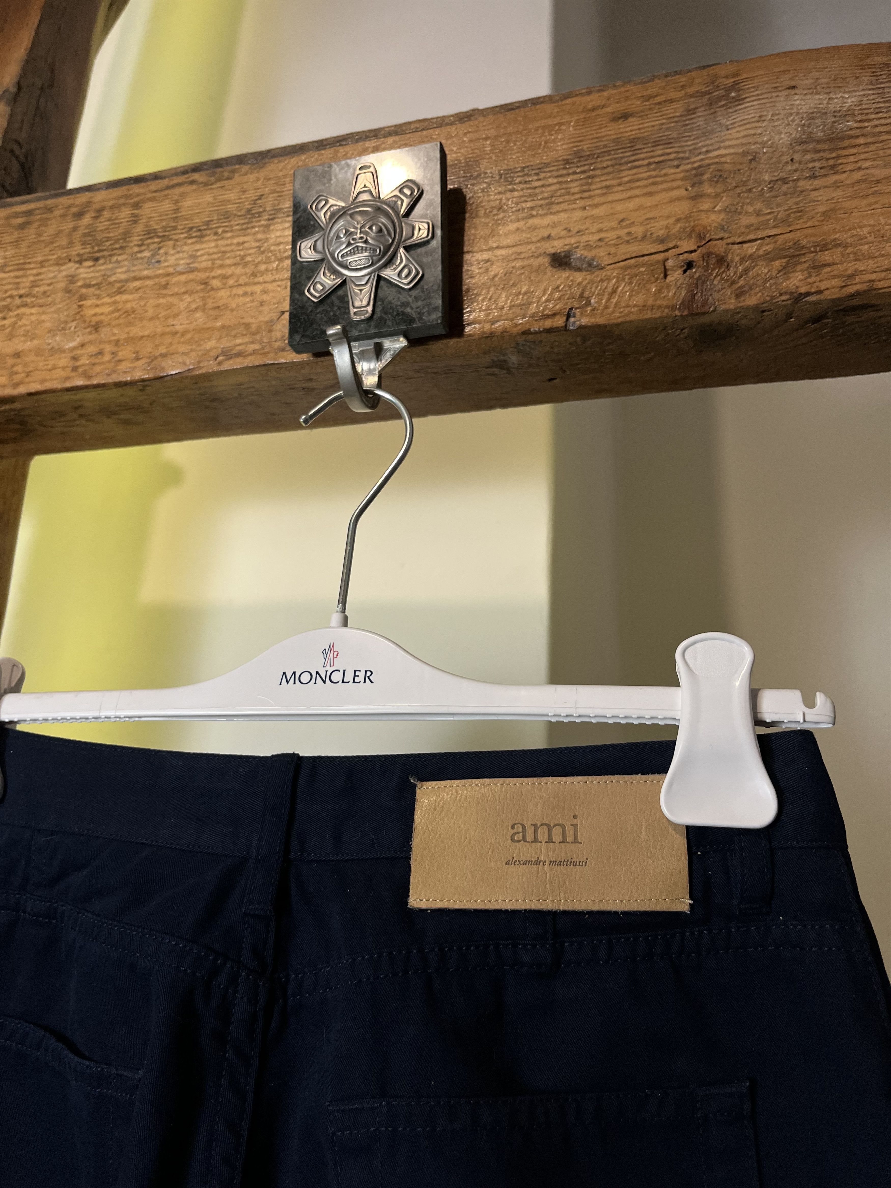 AMI × Designer AMI Flare Fit Trousers Womens Pants Made in Portugal Size 29" - 6 Thumbnail