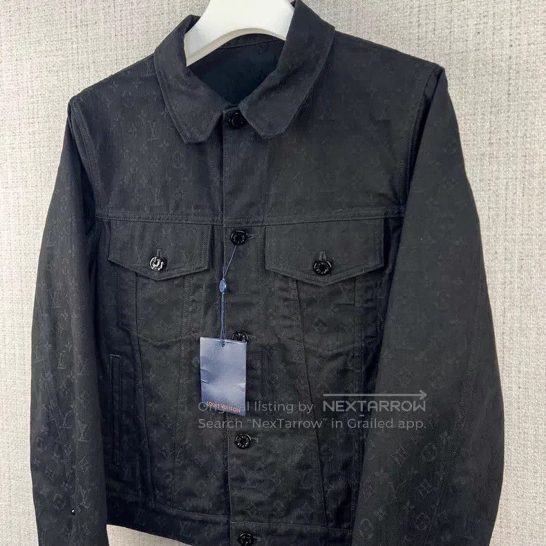 Louis Vuitton Louis Vuitton Monogram solid dark print denim jacket Size US M / EU 48-50 / 2 - 3 Thumbnail