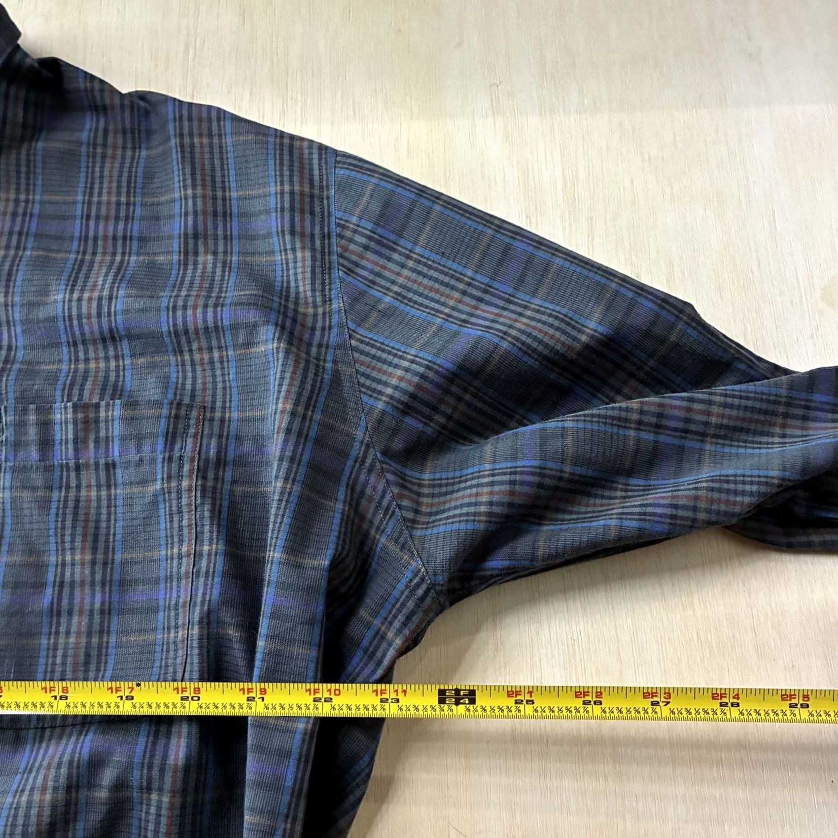 McGregor VINTAGE McGregor Shirt Mens XL Blue Plaid Long Sleeve Button Up Classic Fit Size US XL / EU 56 / 4 - 5 Thumbnail