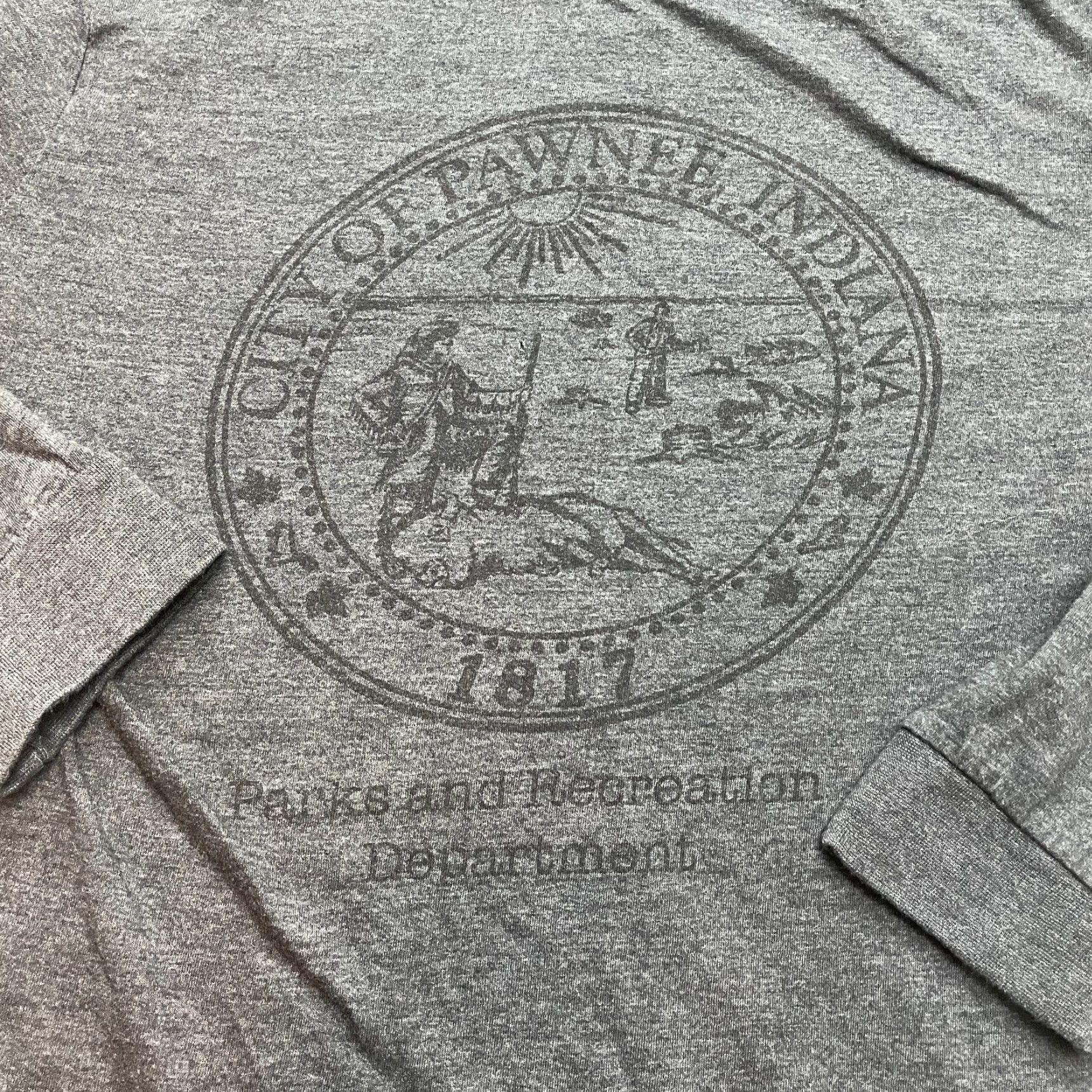 Ripple Junction Ripple Junction Parks & Rec TV Show Shirt Womens Small Gray Long Sleeve T-Shirt Size S / US 4 / IT 40 - 2 Thumbnail