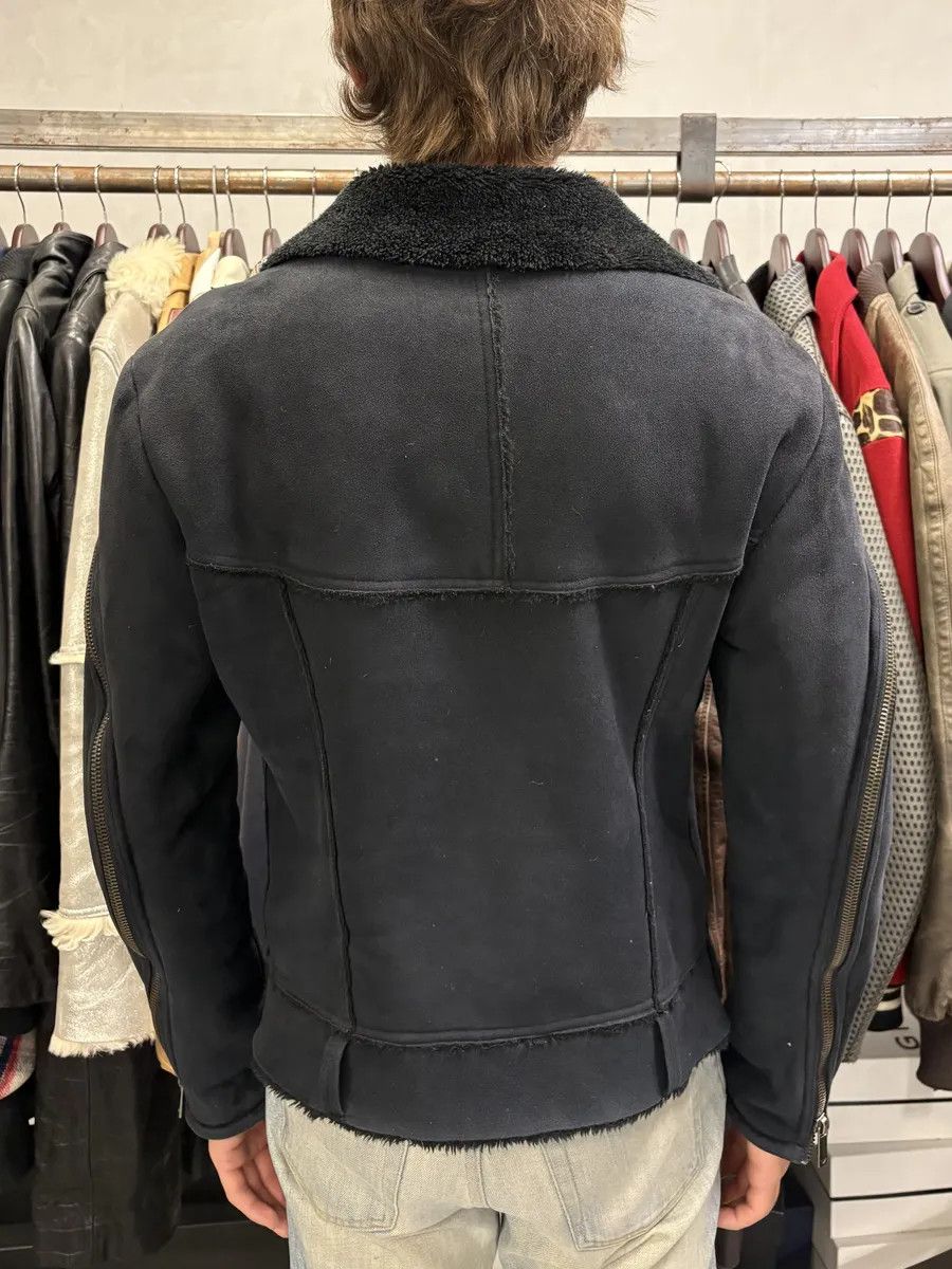 Emporio Armani FW2002 Emporio Armani Navy Arm Zips Bomber Jacket Size US S / EU 44-46 / 1 - 4 Thumbnail