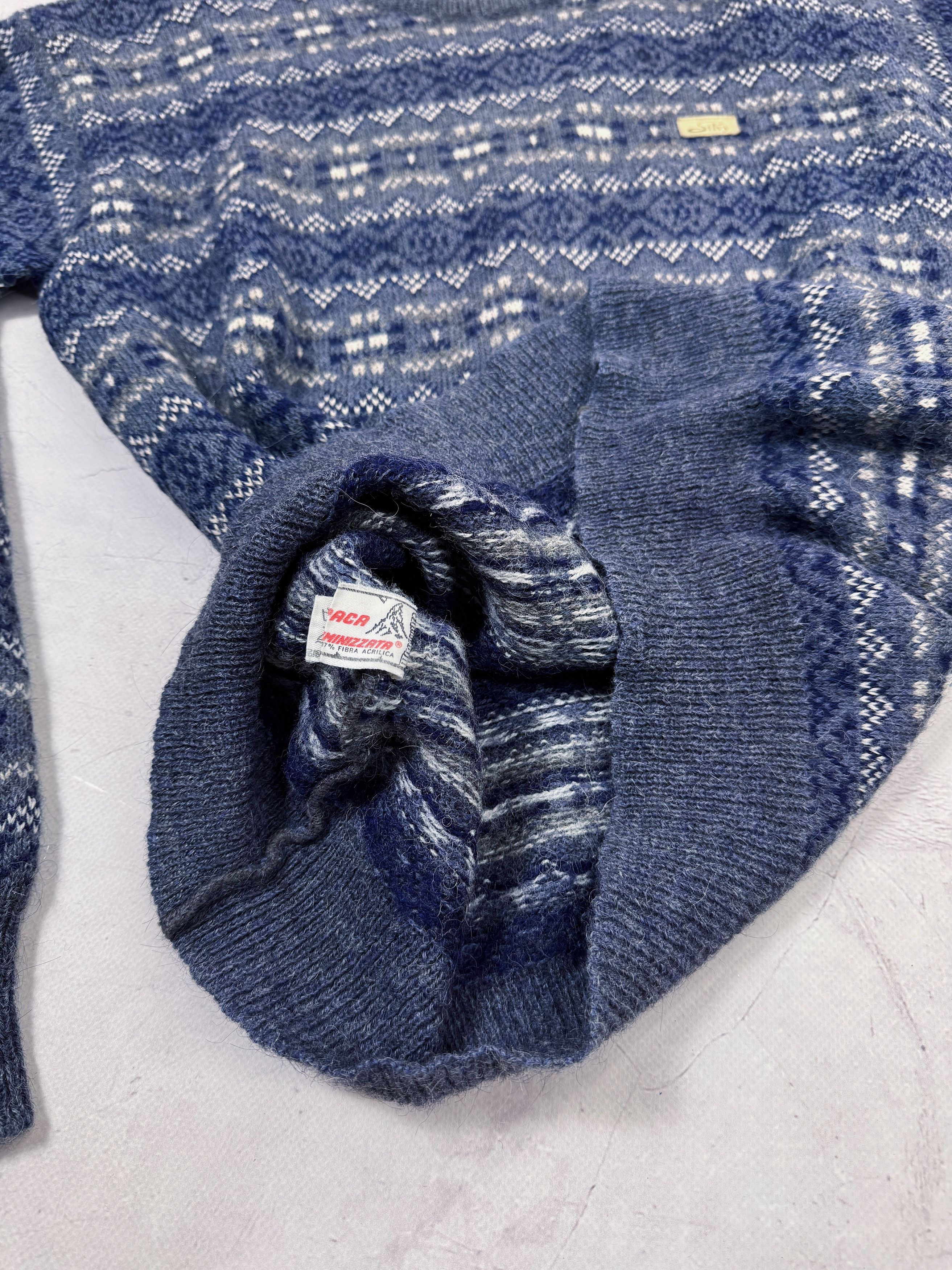 Vintage Vintage 70s Silvy Sweater Alpaca Wool Geometric Pattern Size US M / EU 48-50 / 2 - 13 Thumbnail