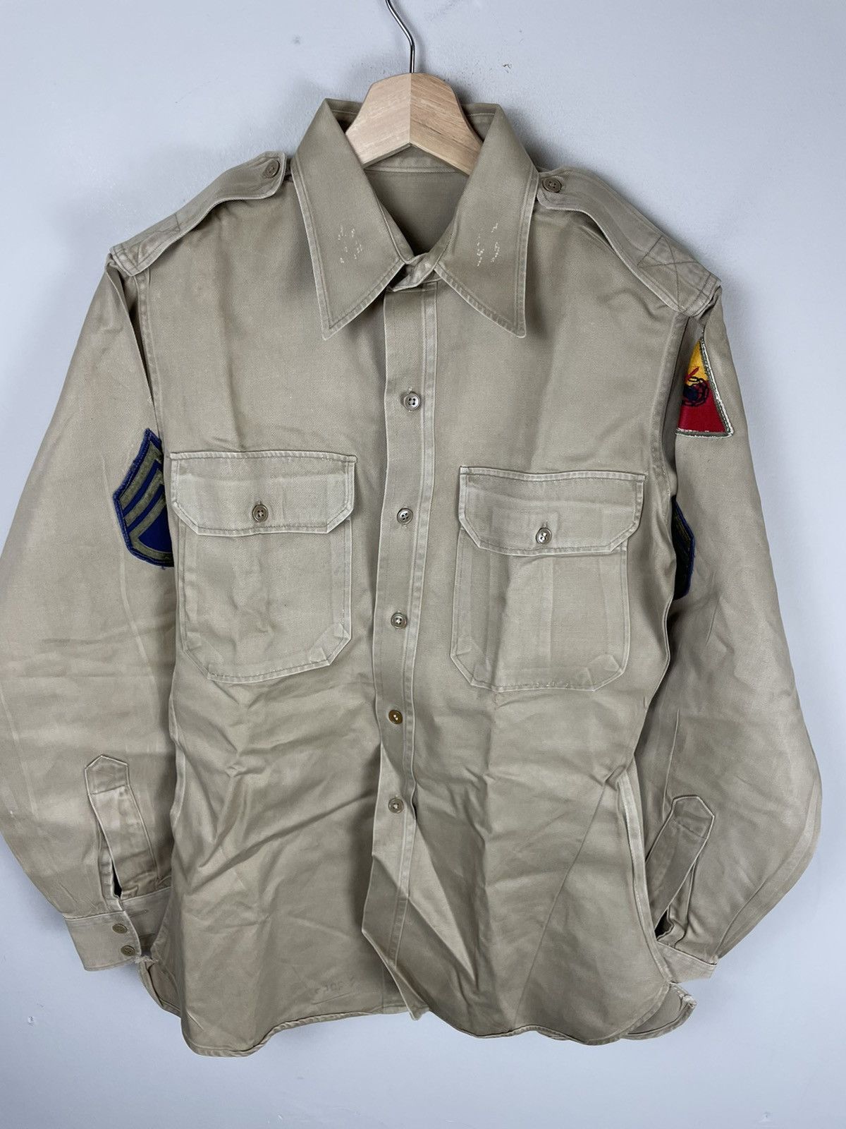 Vintage Vintage 1960s Tank Army Field Shirt Size US XS / EU 42 / 0 - 1 Thumbnail