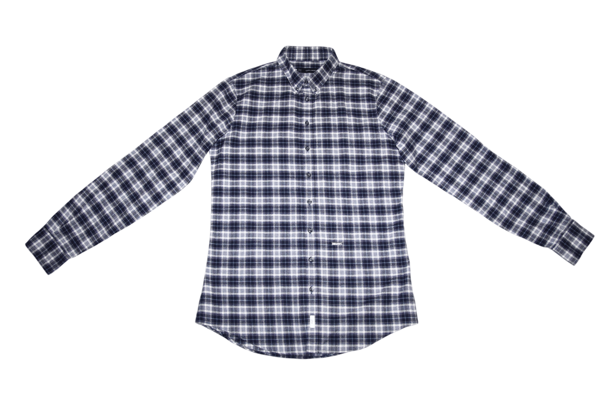 Dsquared2 Dsquared2 Dan Slim Fit Plaid Check Soft Flannel Shirt Size US M / EU 48-50 / 2 - 5 Thumbnail