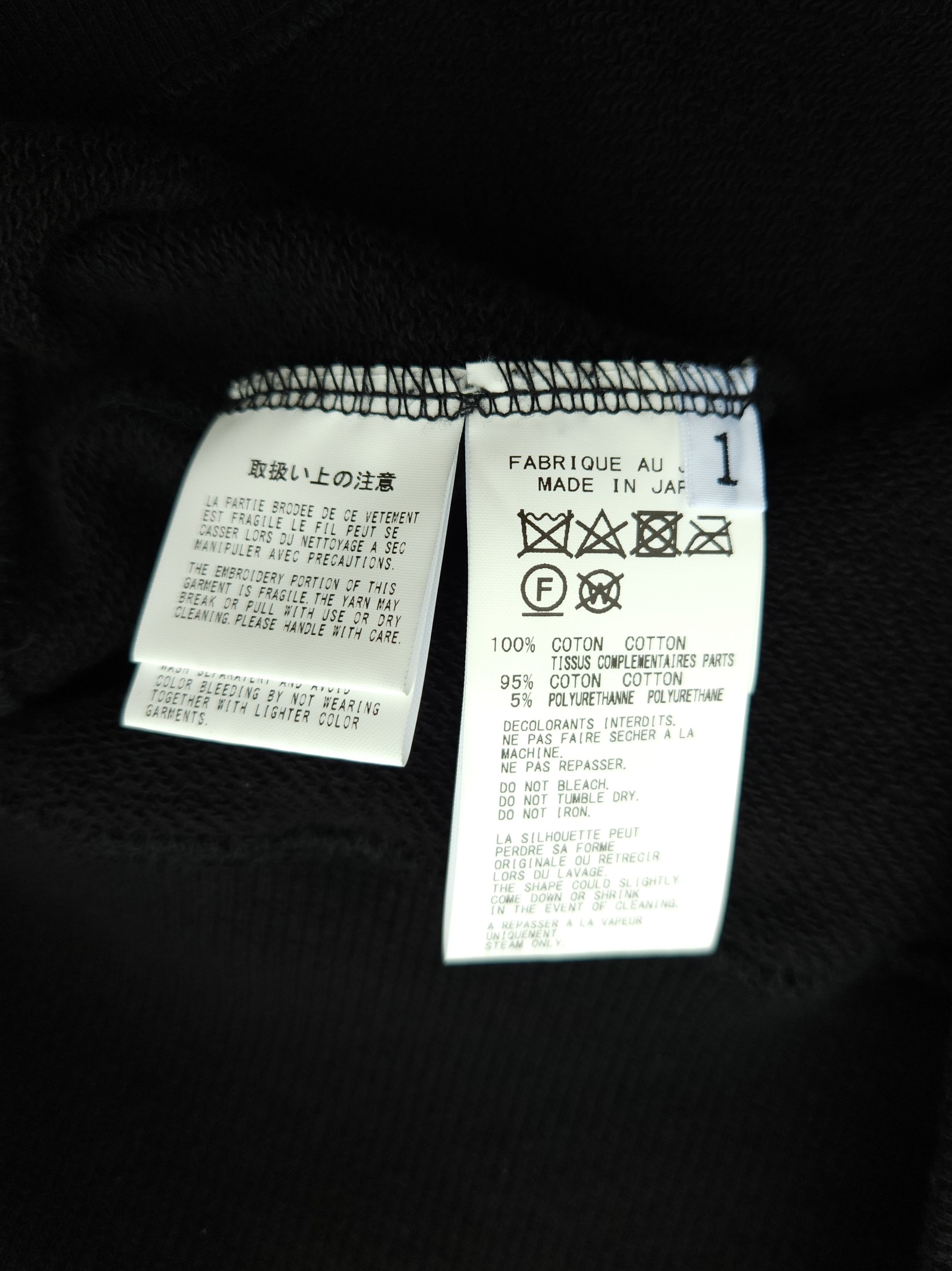 Yohji Yamamoto Yohji Yamamoto Pour Homme 21AW Signature Cotton Hoodie Size US S / EU 44-46 / 1 - 3 Thumbnail