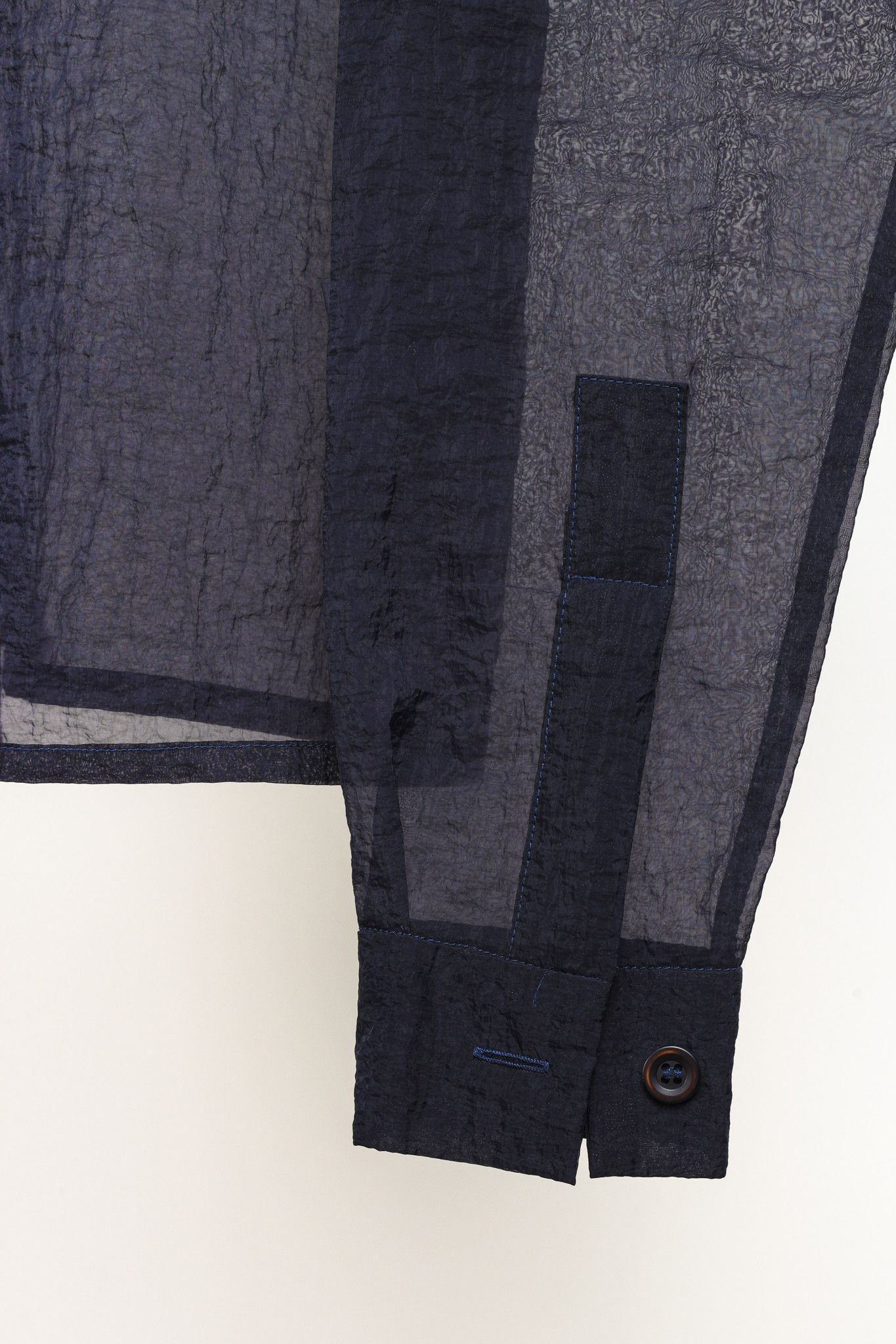 Cottweiler Cottweiler Textured Sheer Black Zip Mock Neck Boxy Shirt Size US XS / EU 42 / 0 - 6 Thumbnail