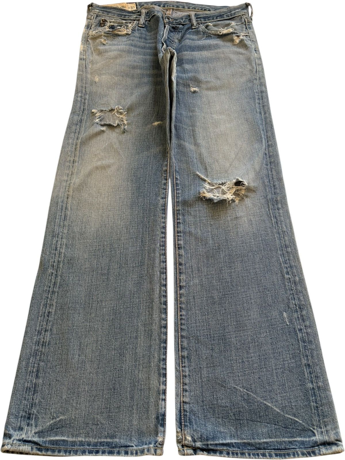 Vintage Abercrombie Mud Wash Distressed Bootcut Flare Jeans