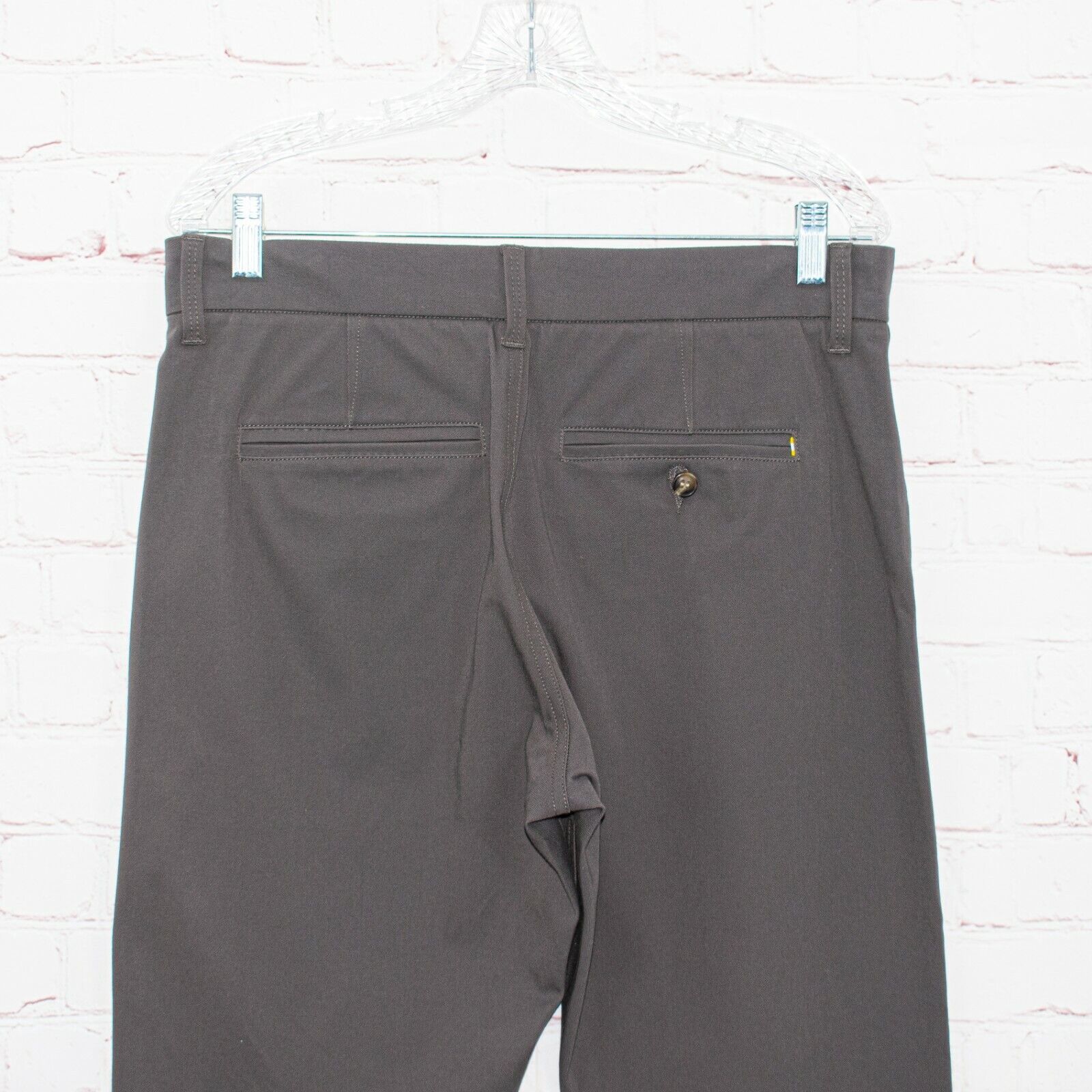 Olivers Apparel Oliver Apparel Men's Sz 32 slim Chino Pants Gray Twill Nylon Size US 32 / EU 48 - 5 Thumbnail