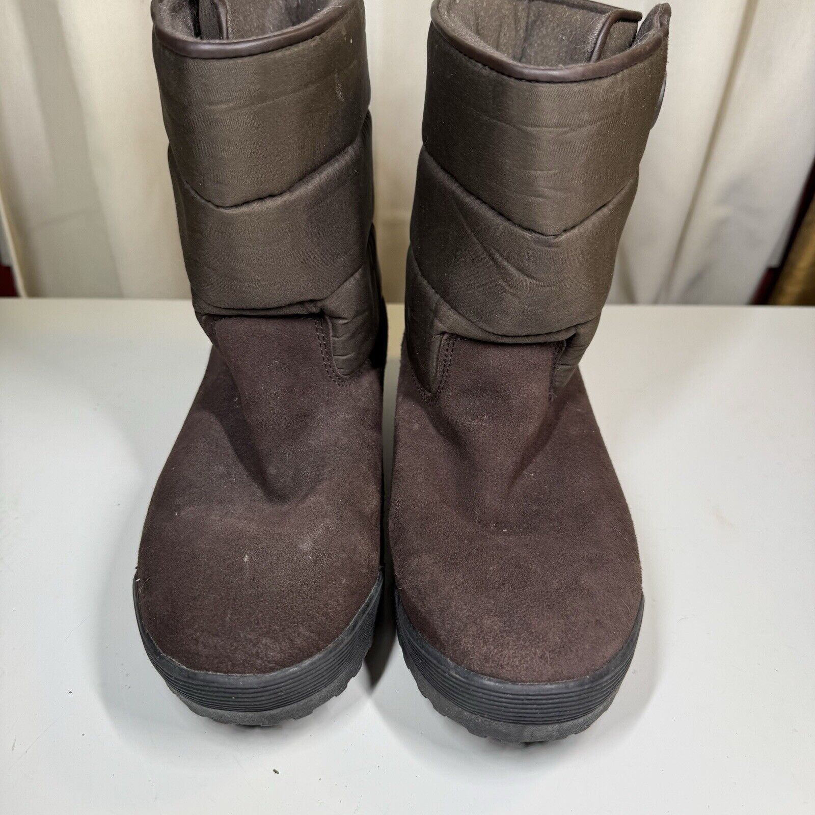 Lands' End Lands End Brown Casual Suede Mid Calf Winter Boots 8B Size US 8 / IT 38 - 2 Thumbnail