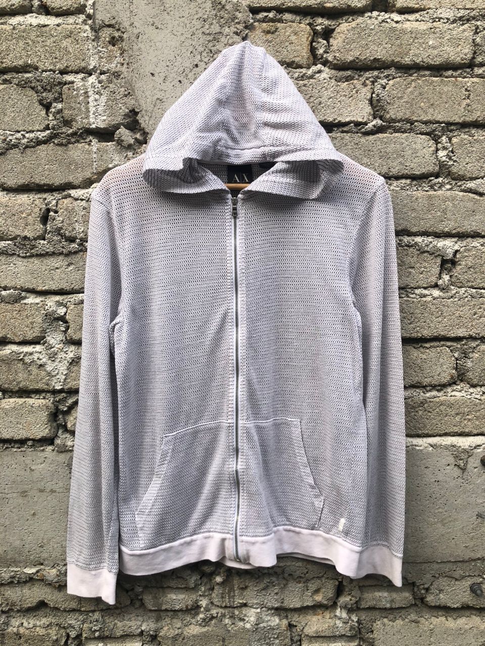 Armani Exchange G-Fall-2014 Armani Exchange Mesh Hoodie Zipper Size S / US 4 / IT 40 - 2 Thumbnail