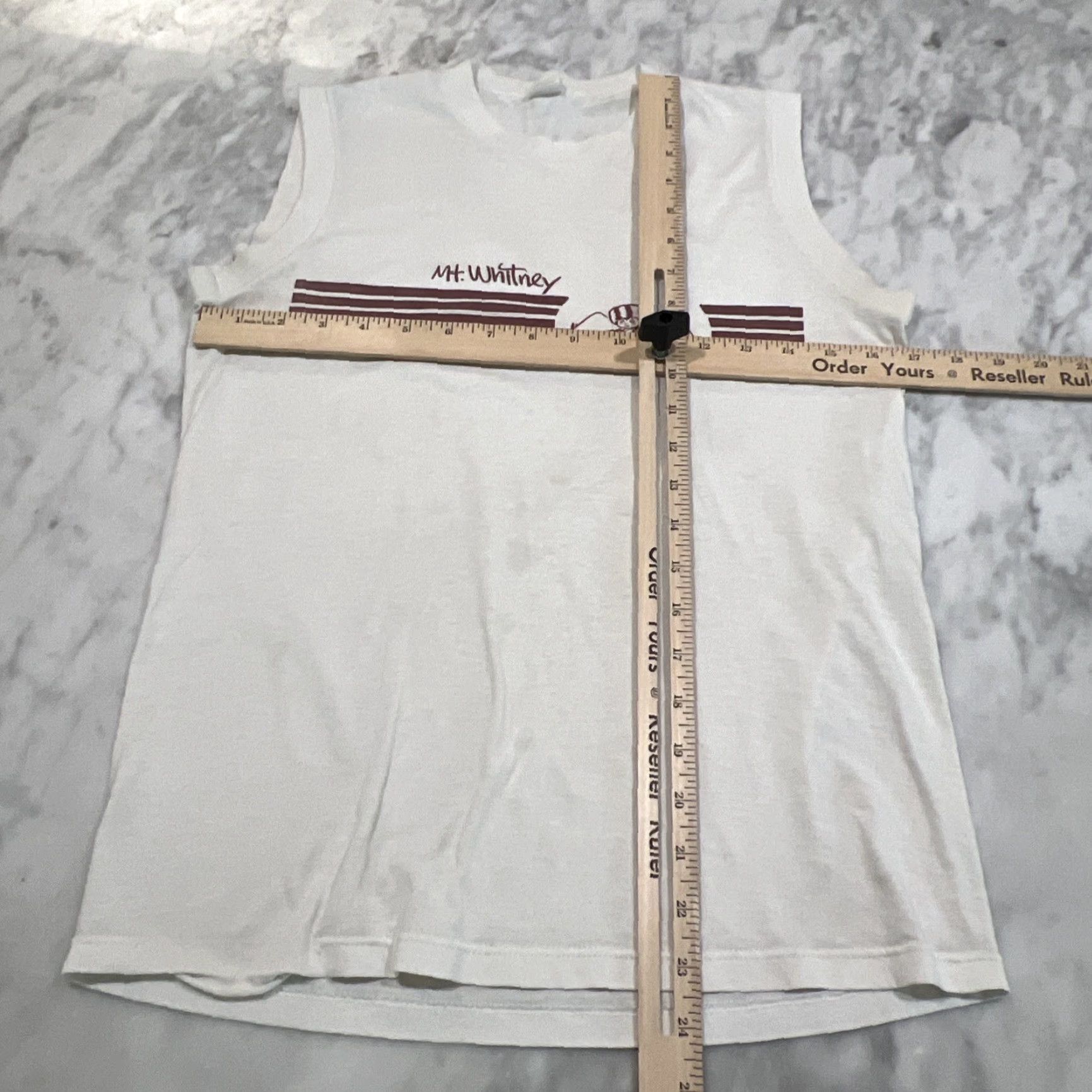 Velva Sheen VINTAGE Velva Sheen Sleeveless Shirt Men Medium White Cotton Blend 1970s Grunge Size US M / EU 48-50 / 2 - 5 Thumbnail