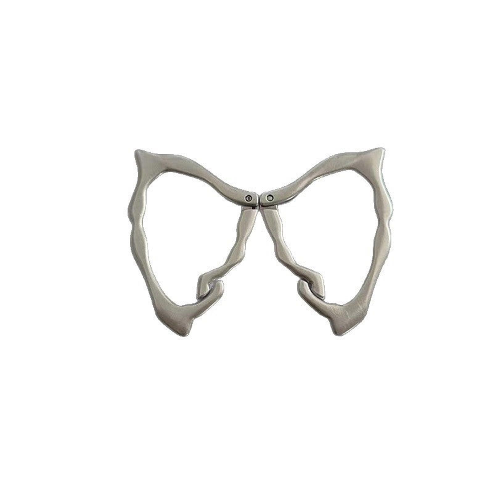 Jewelry Silver Geometric Hoop Earrings, Modern Minimalist Jewelry Size ONE SIZE - 5 Thumbnail