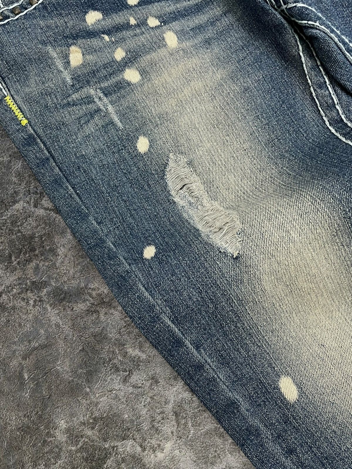 Tornado Mart Vintage Japan Designer Meteor Distressed Flared Iconic Denim Size US 32 / EU 48 - 7 Thumbnail